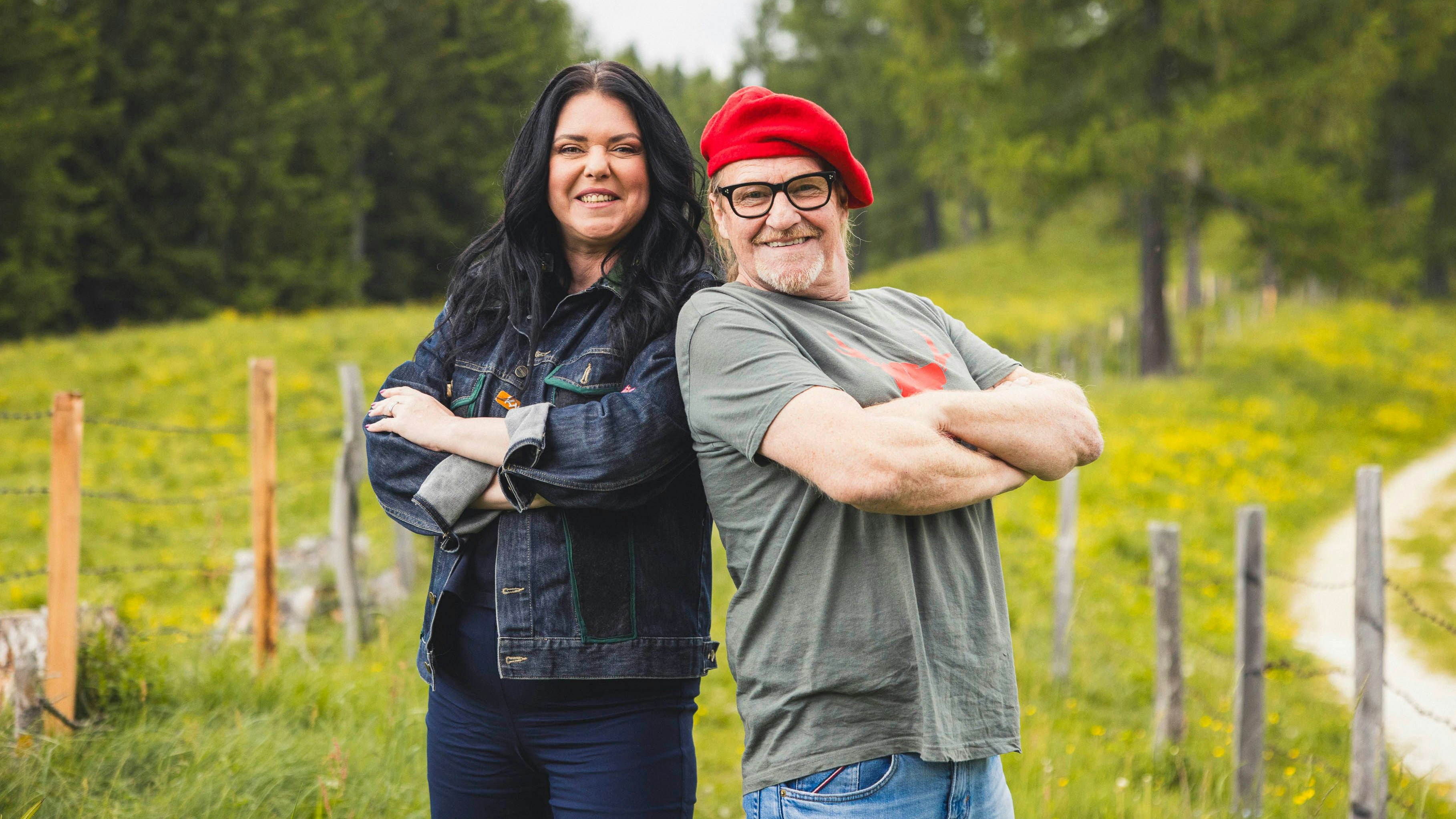 Carmen Kreuzer und Künstlerfreund Herbert Wallner.