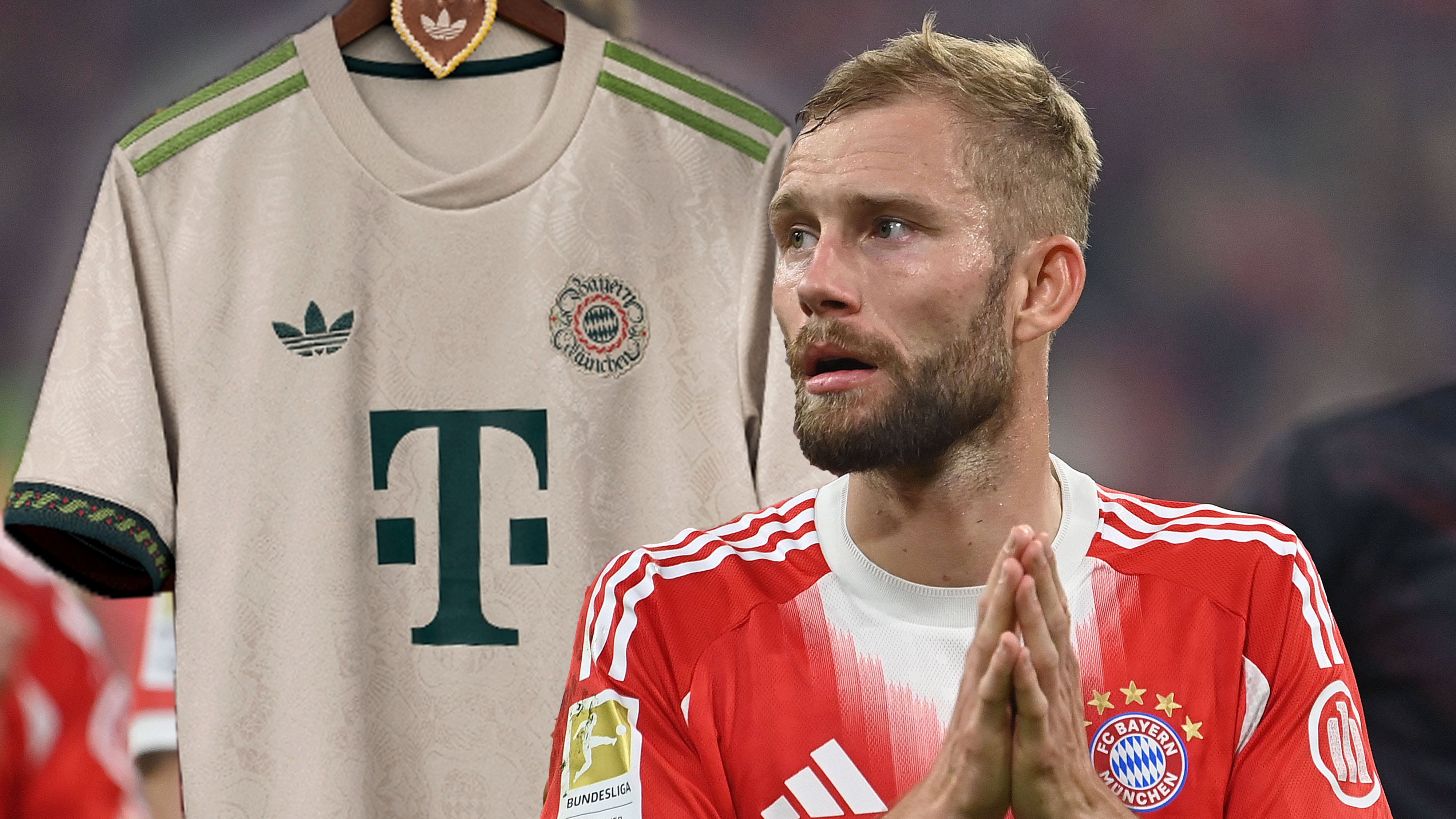 Konrad Laimer wird im schnittigen Wiesn-Trikot auflaufen.