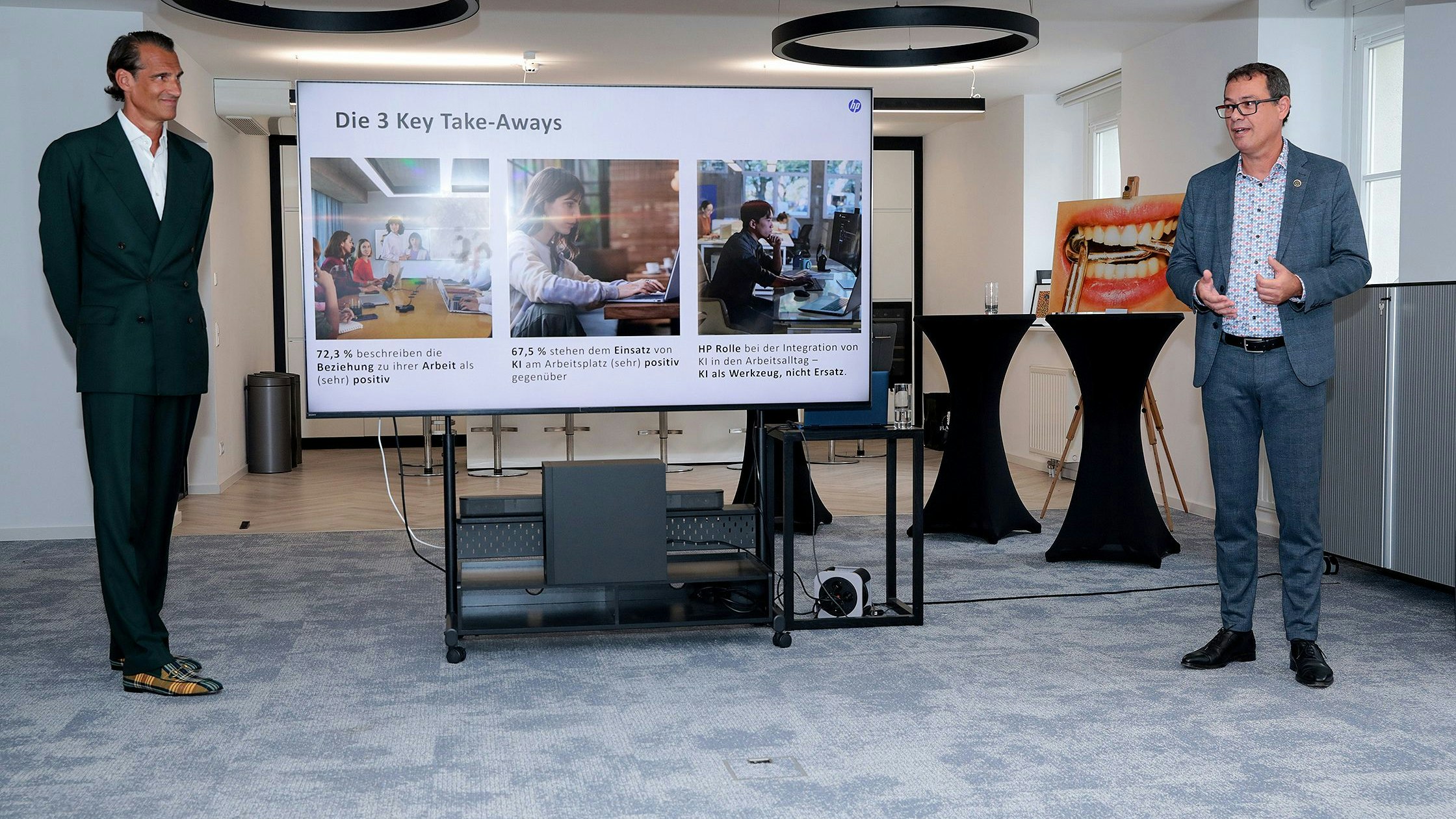 Thomas Schwabl (Geschäftsführer marketagent) und Michael Smetana (Managing Director HP Österreich).