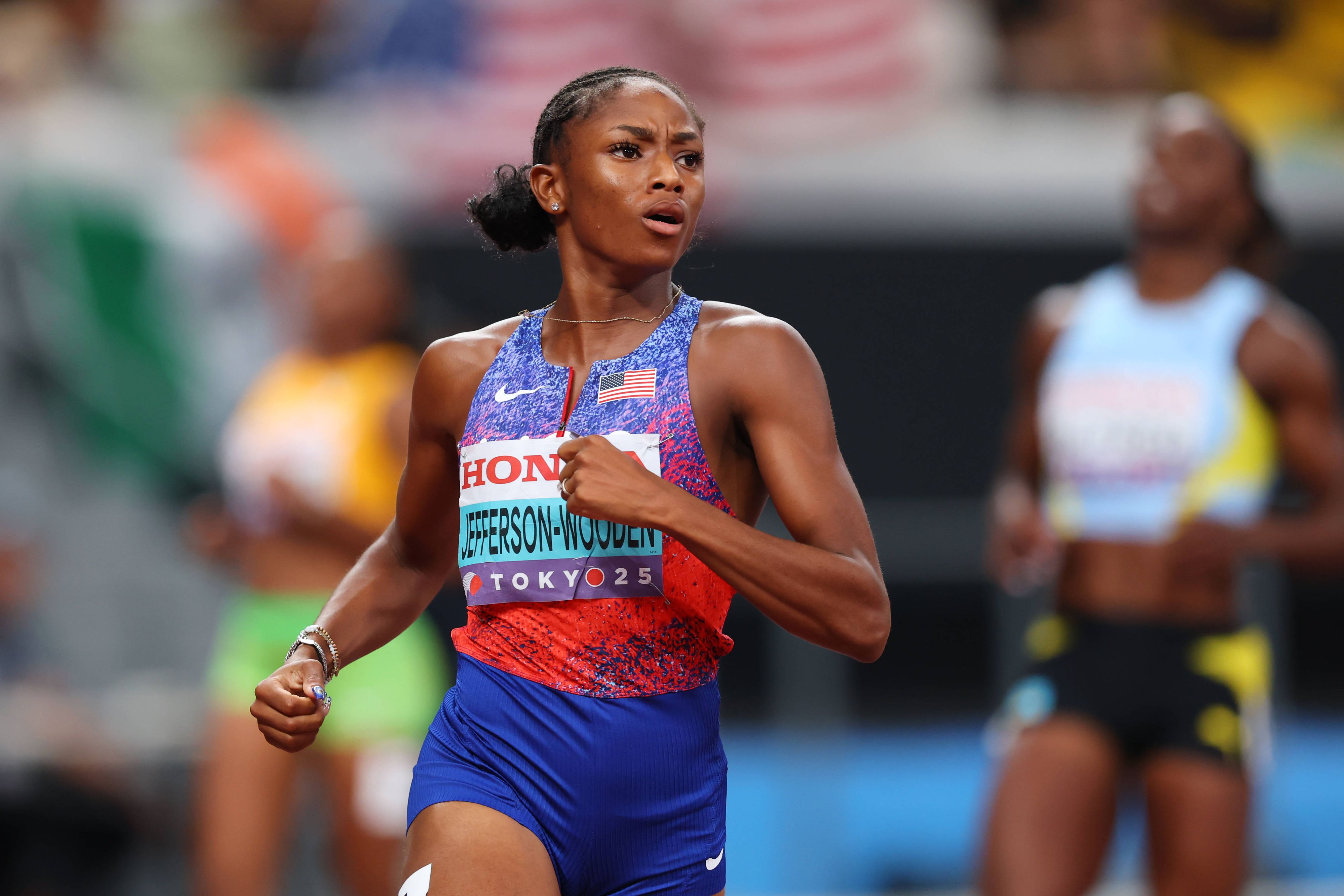 Jefferson-Wooden gewann WM-Gold über die 100 Meter.