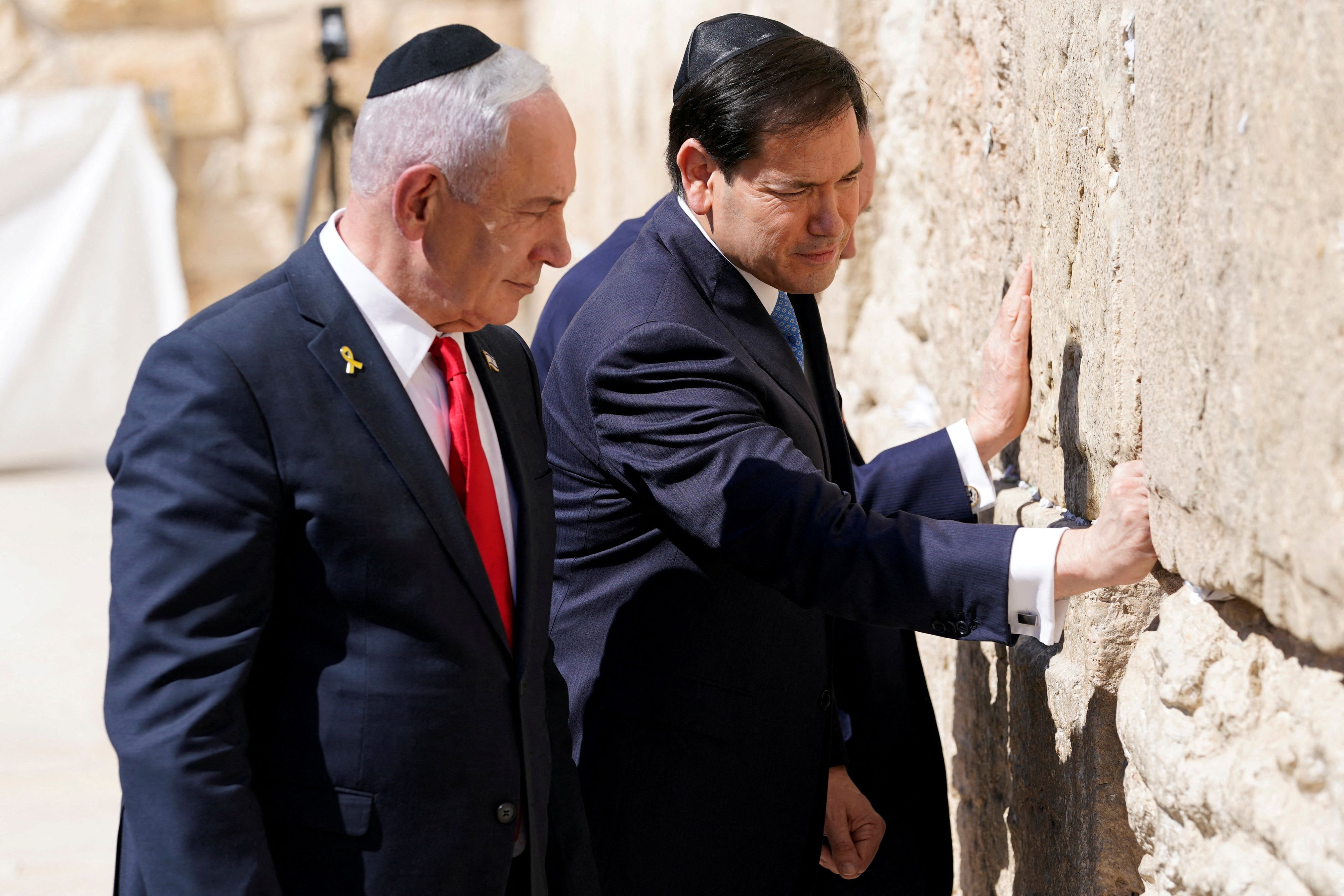Bei einem Besuch in Jerusalem bekräftigt US-Außenminister Marco Rubio die 