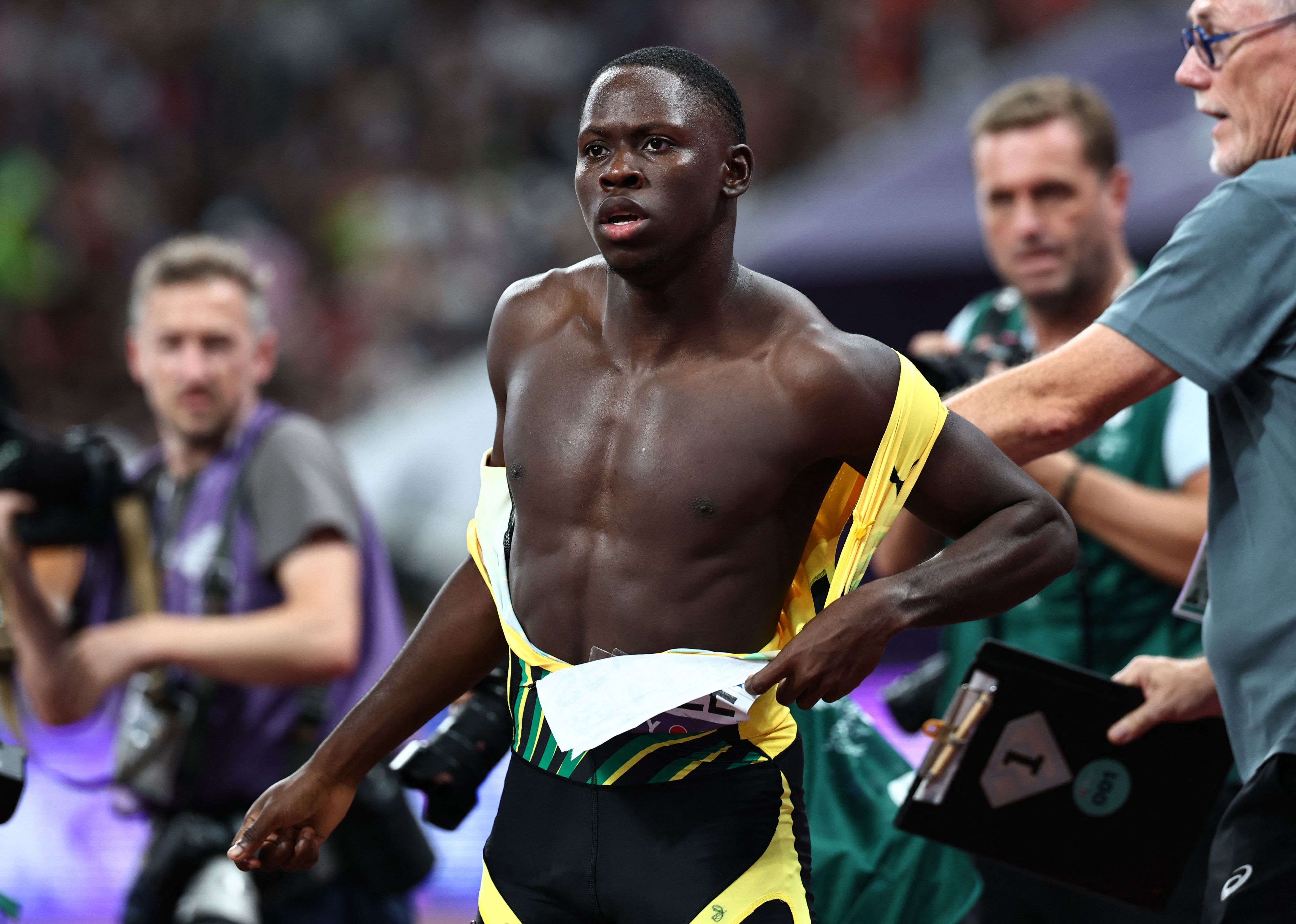 Sprinter Oblique Seville über toten Vater: 