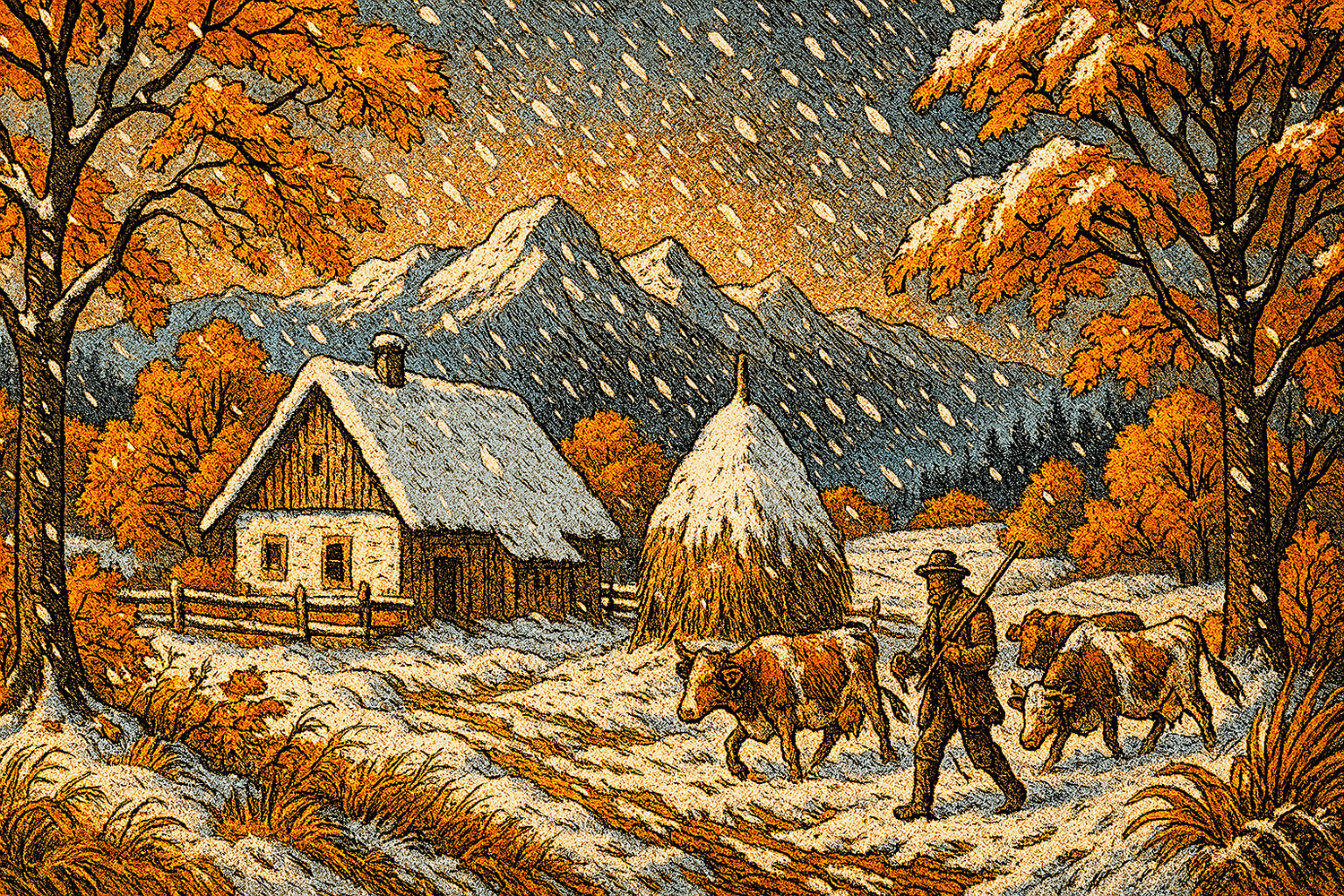 Ein verfrühter Wintereinbruch kann massive Ernteschäden zur Folge haben.