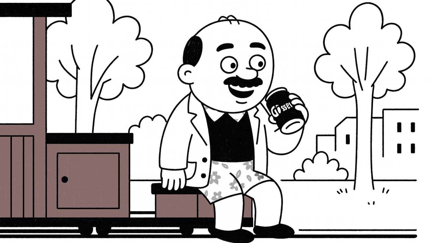 Komischer Kauz: Auf welchem Zug hat Herlicek Platz genommen?