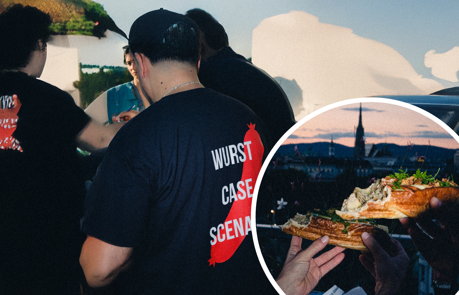 Jetzt kann man Würstel über den Dächern Wiens genießen.