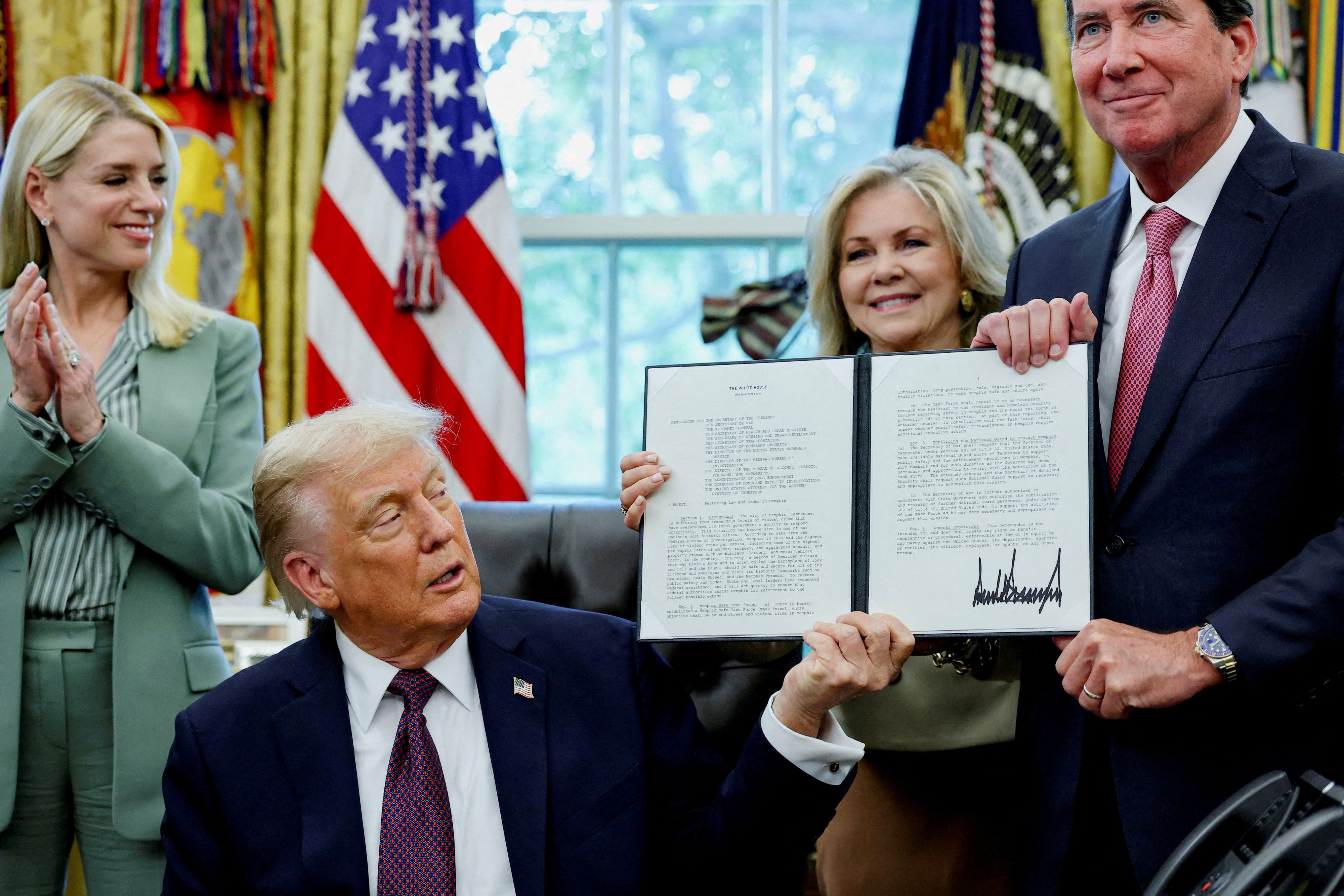 Donald Trump will Nationalgardisten und das FBI nach Memphis schicken.