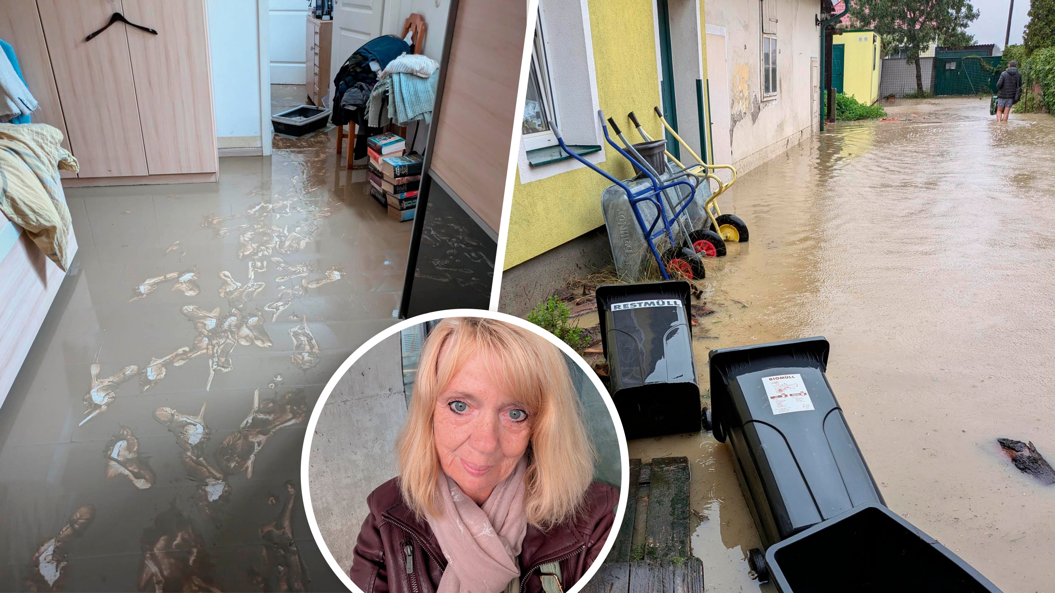 Flutopfer Ingrid Baha (62); das Hochwasser traf die Frau hart