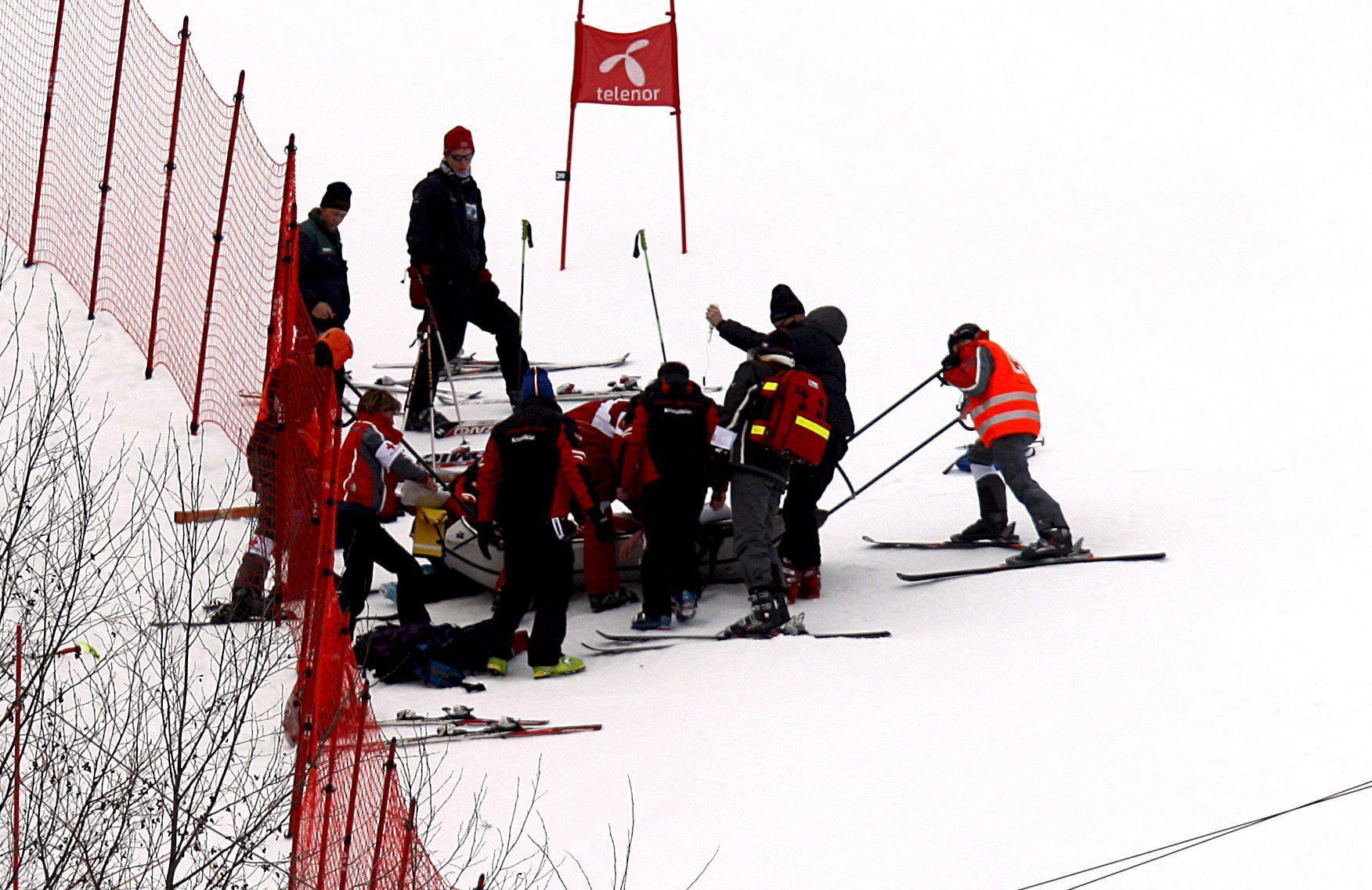 Matthias Lanzinger verletzte sich in Kvitfjell so schwer, dass ihm sein Unterschenkel amputiert werden musste.