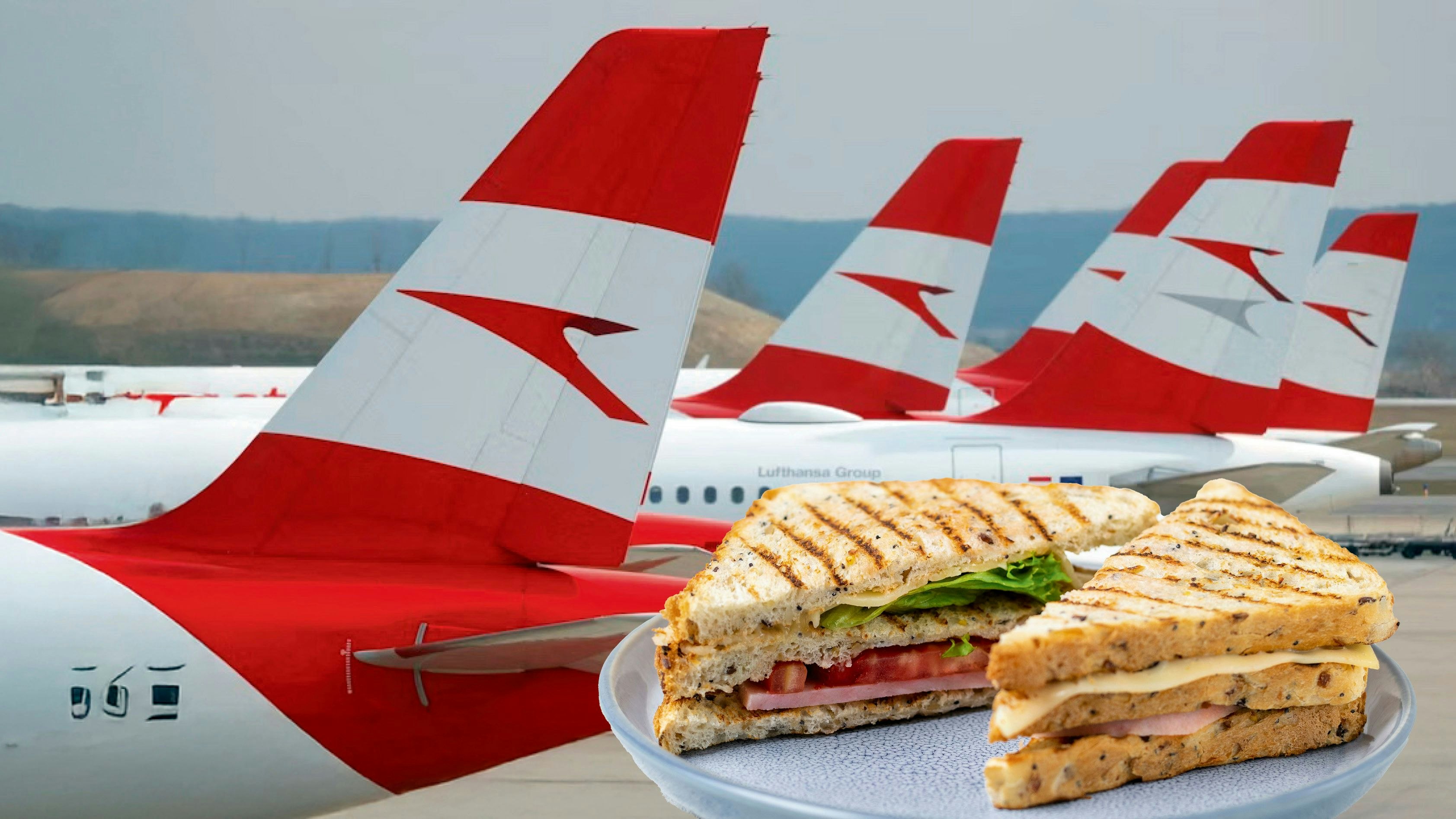 Heute.at - AUA-Sandwich kostet 9,50 €: Bei Landung nur noch 3,50 €