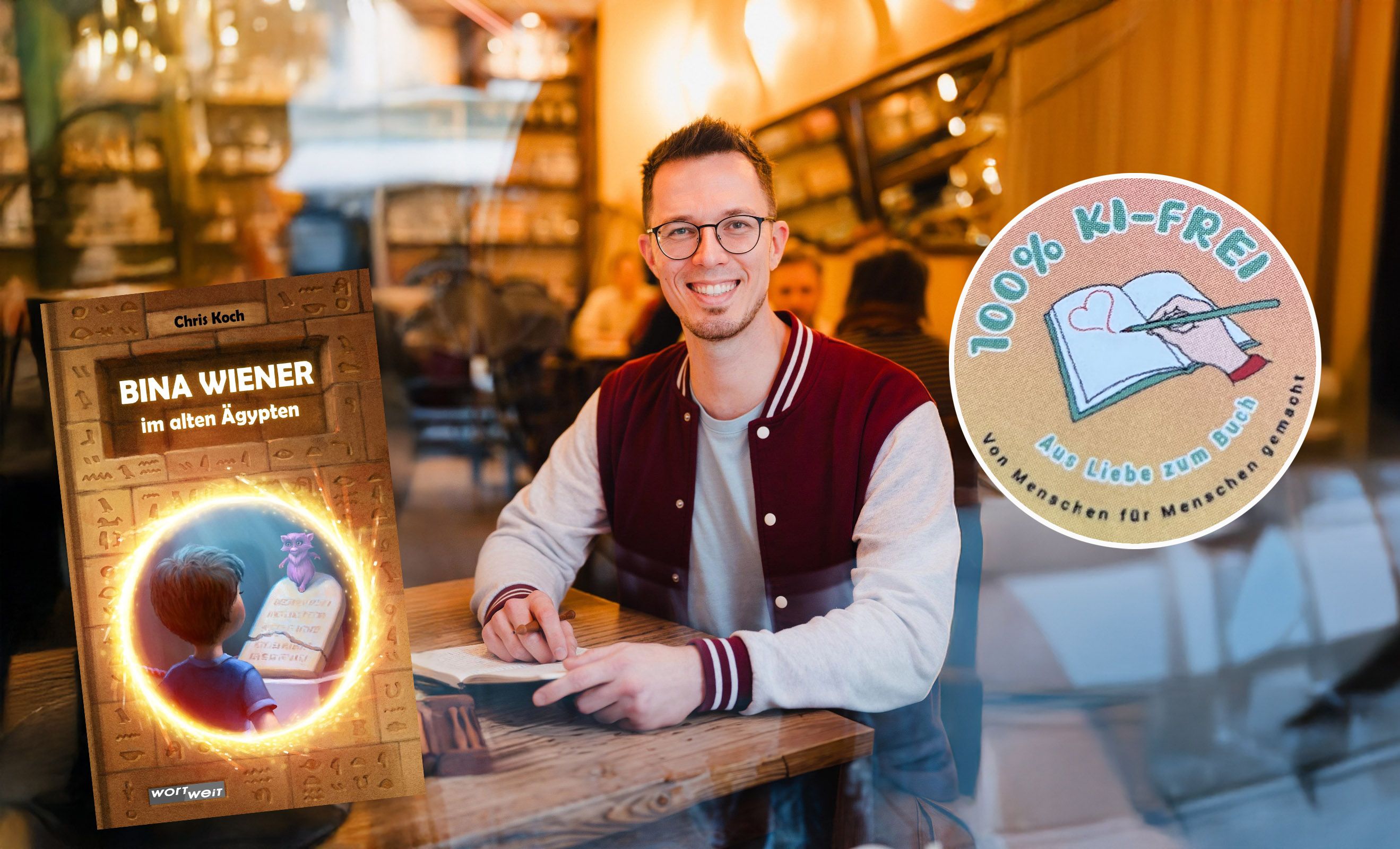 Chris Koch ließ auf den Buchrücken von 