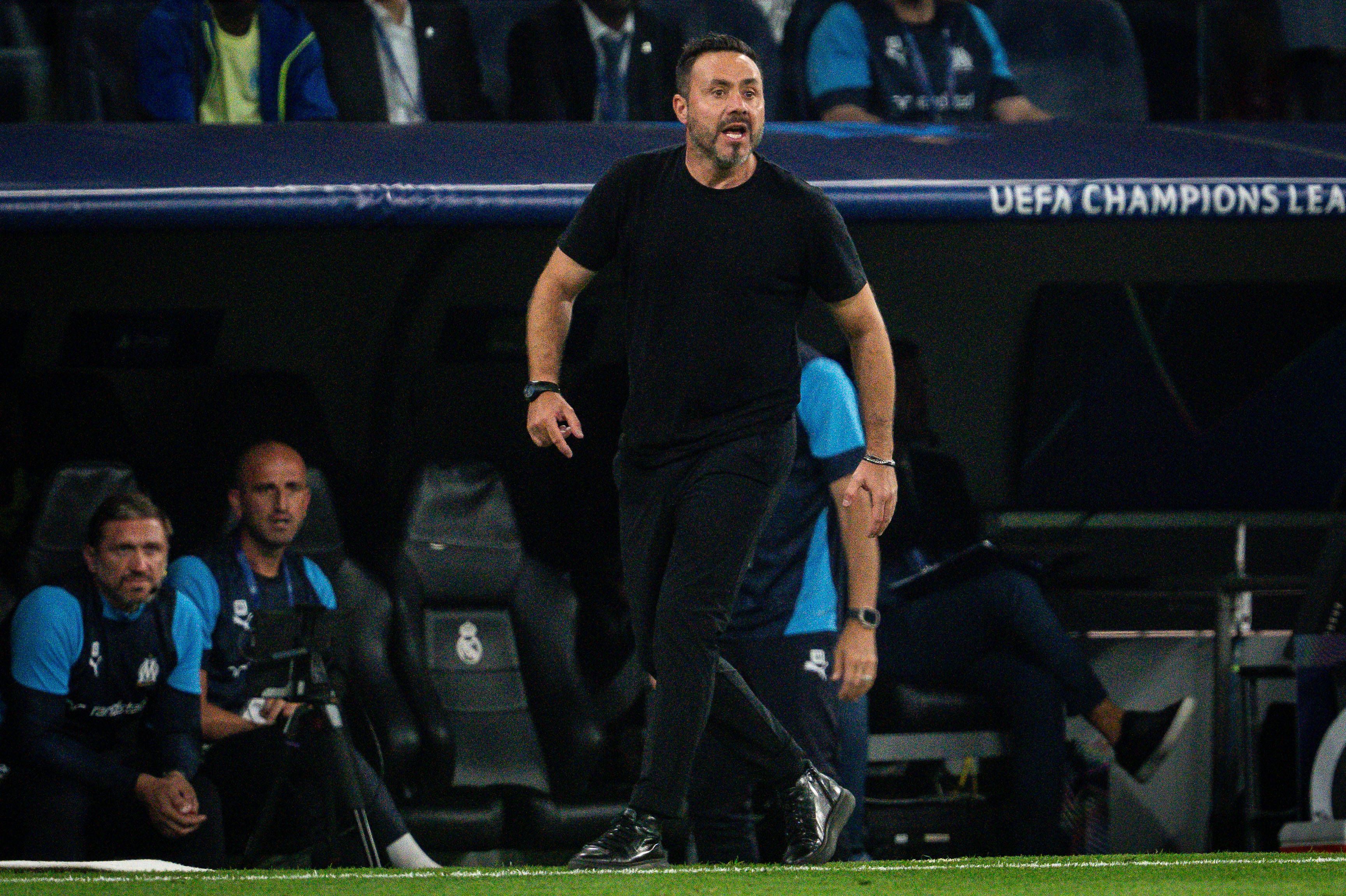 Marseille-Coach Roberto De Zerbi konnte die Elfmeter-Entscheidung nicht verstehen.