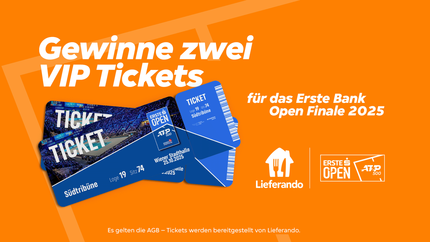 Heute.at - Mit Lieferando zum Erste Bank Open Finale