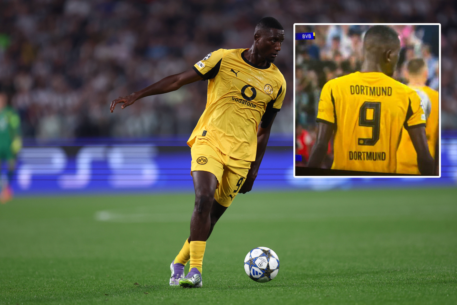 Serhou Guirassy mit dem fehlerhaften Trikot.