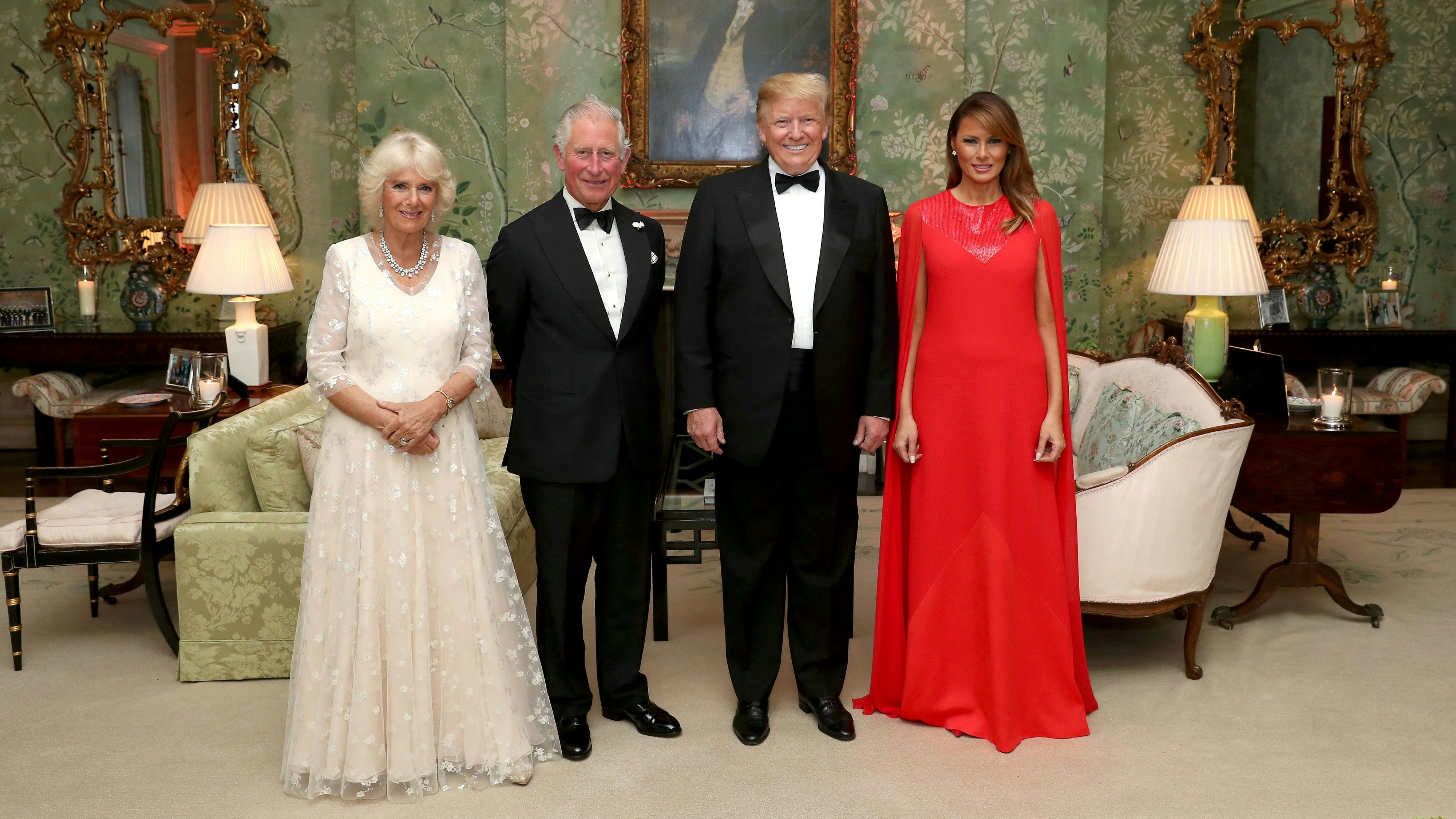Donald Trump und Melania Trump waren unter anderem 2019 bereits in London bei Charles und Camilla.
