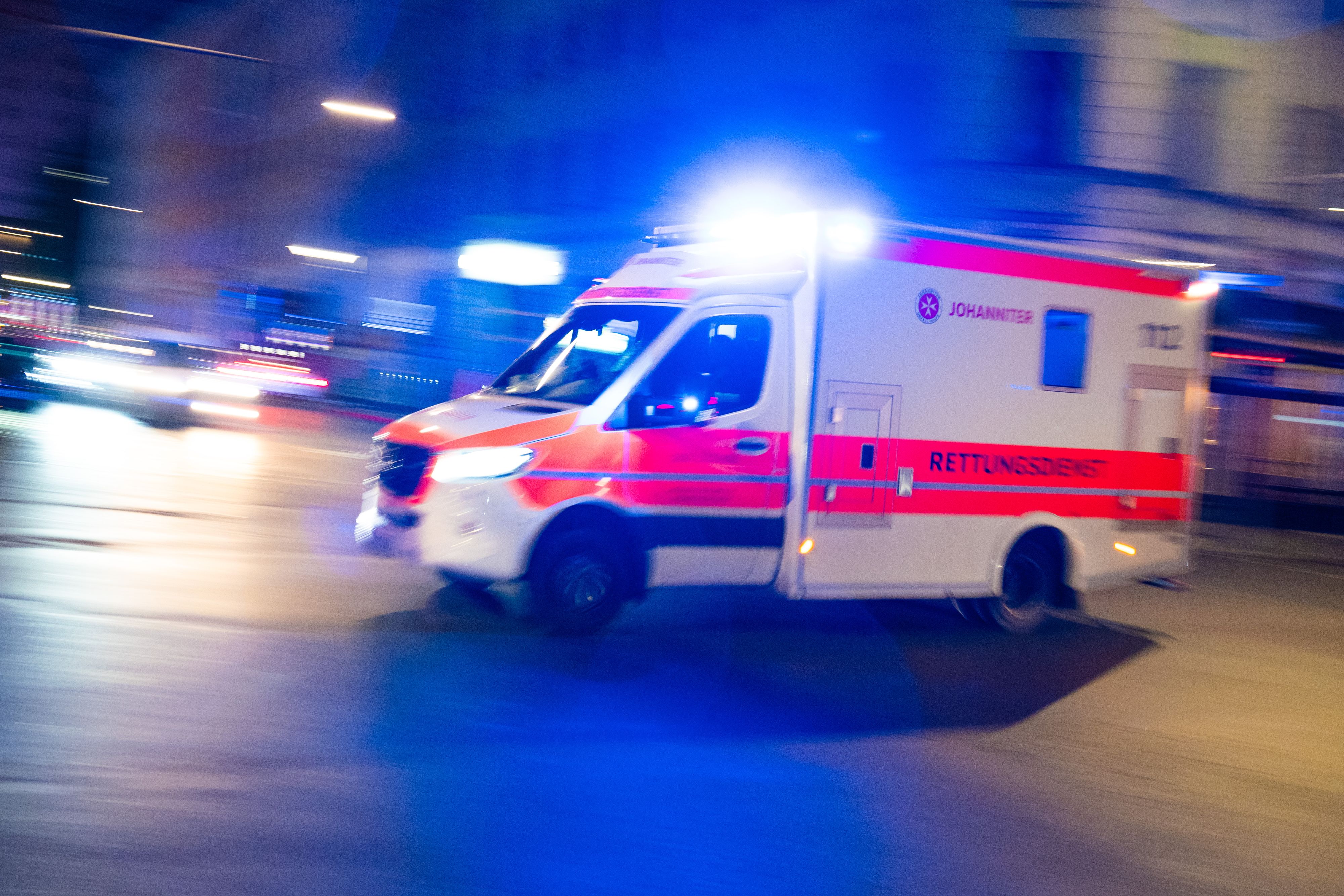 Ein Rettungswagen der Johanniter.