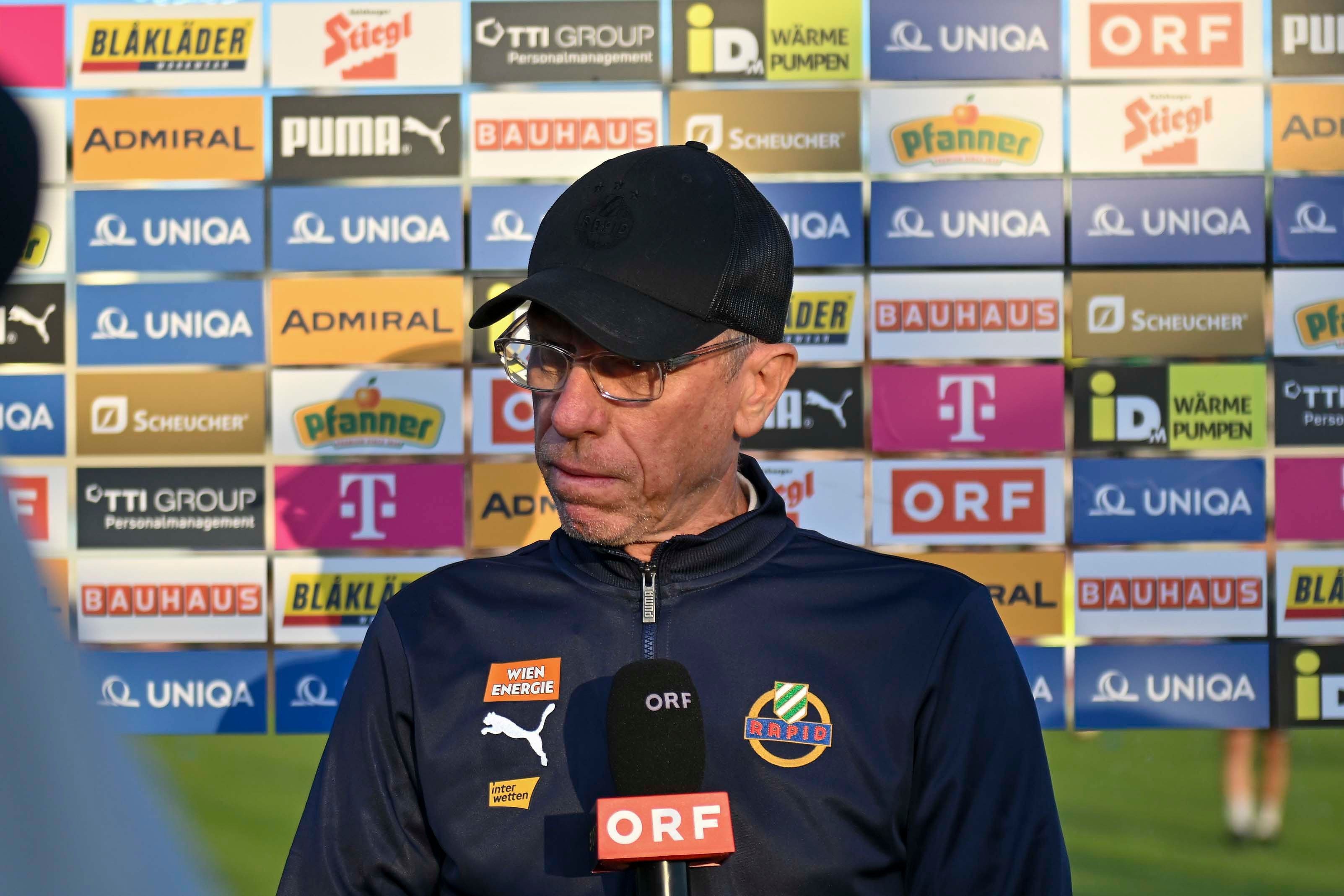 Rapid-Trainer Peter Stöger. 