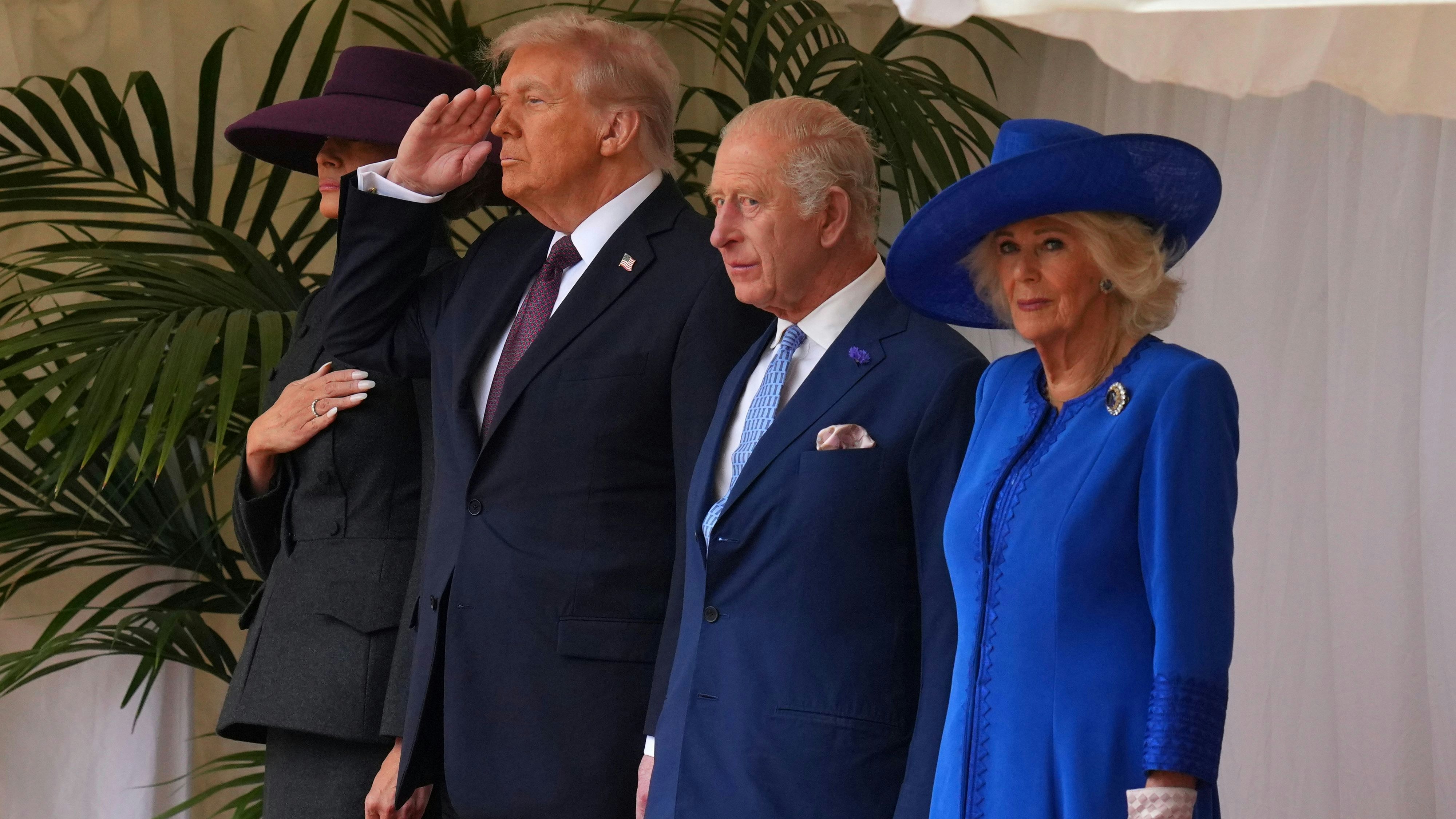 Heute.at - Trump auf Schloss Windsor von Königsfamilie begrüßt