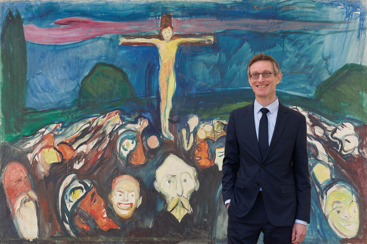 Albertina-Direktor Ralph Gleis vor Evard Munchs 