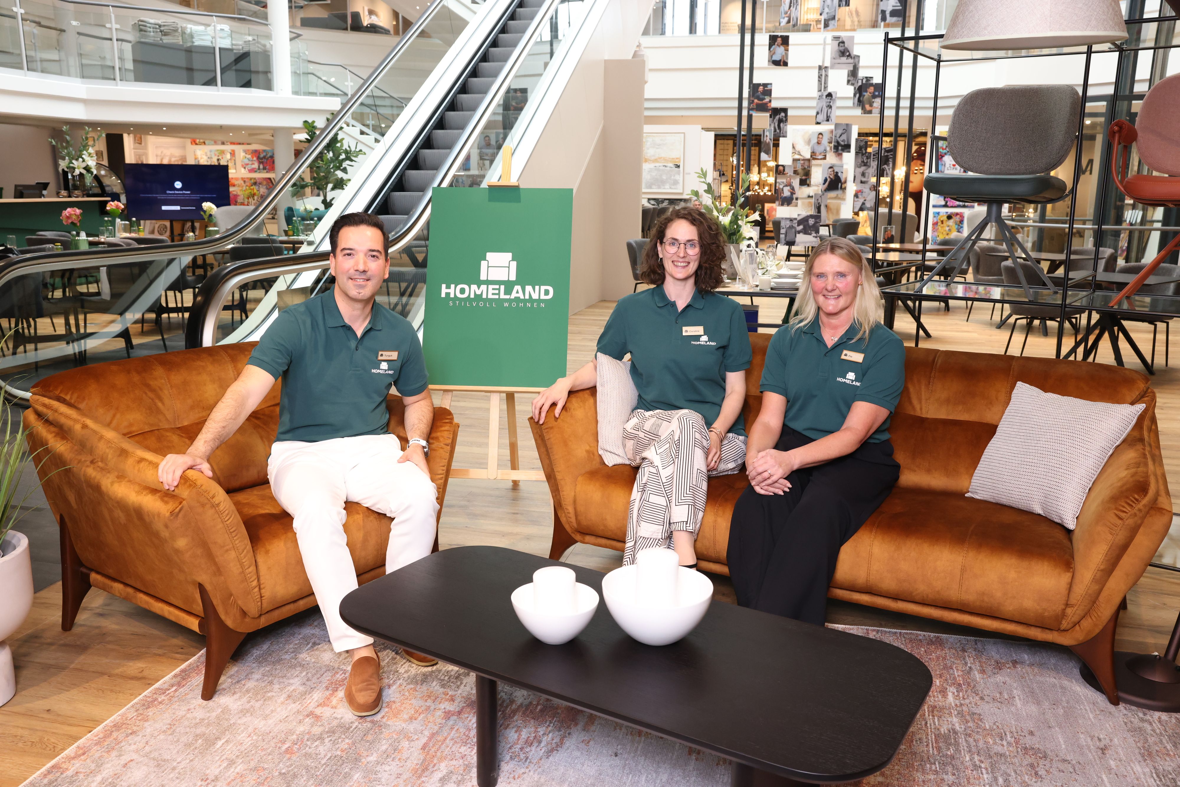 Geschäftsführer Turgut Mermertas, General Managerin Fatima Gustafsson und Caroline Iselor, Marketing Managerin (v.l.).