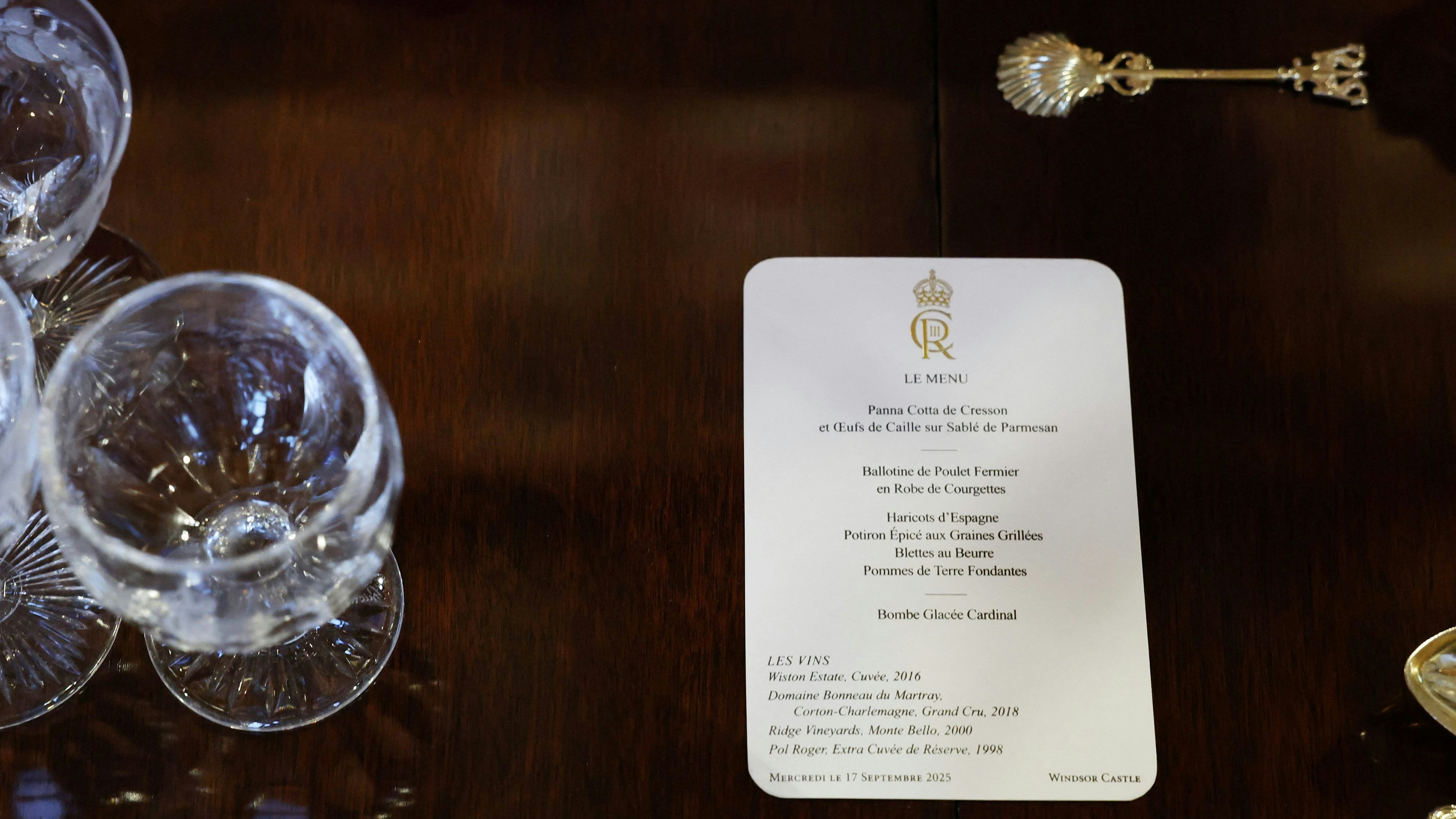 Das gab es am Staatsbankett in der St. Georges Hall auf Windsor Castle zu futtern