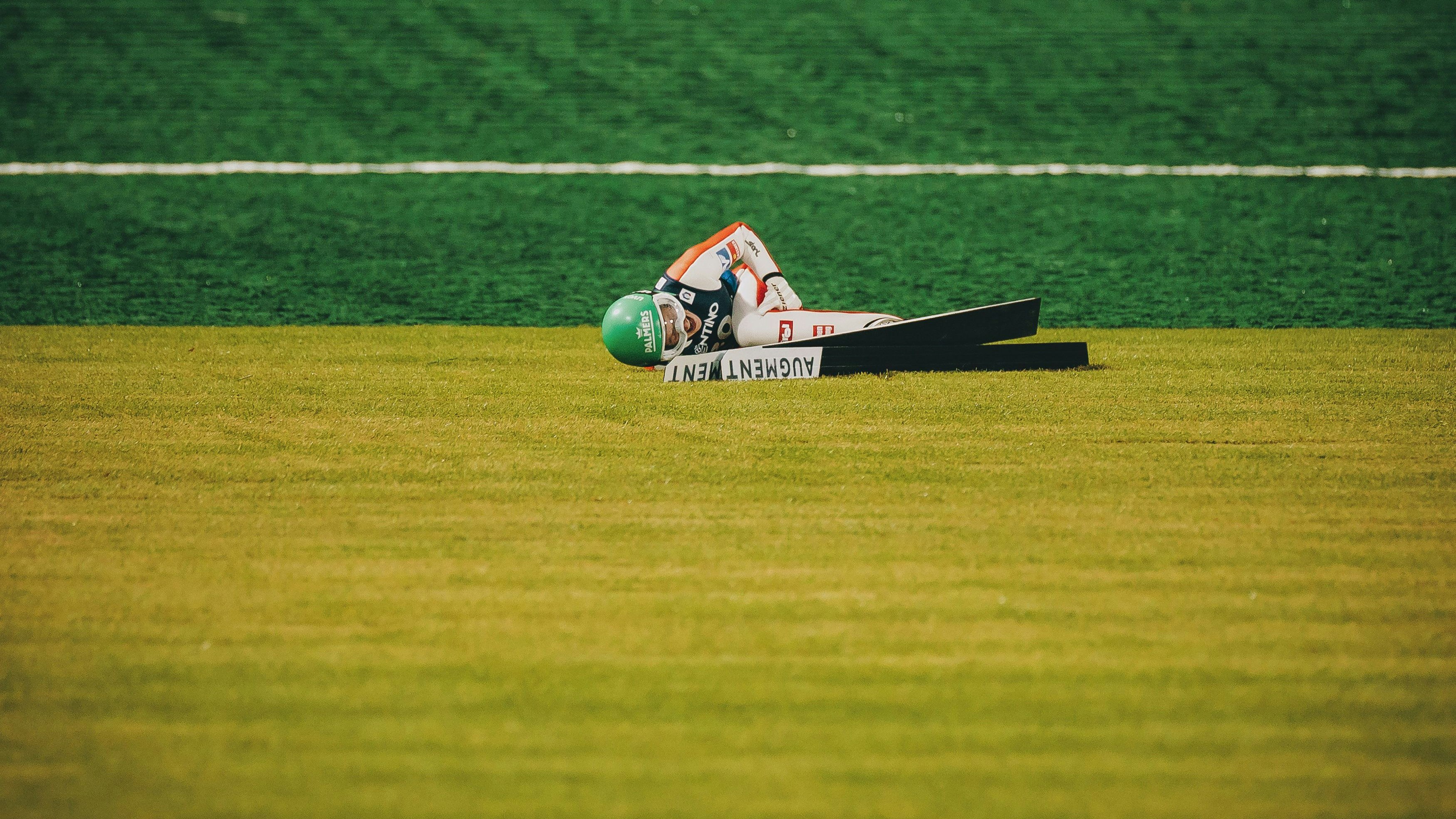 Österreichs beste Skispringerin Eva Pinkelnig. 
