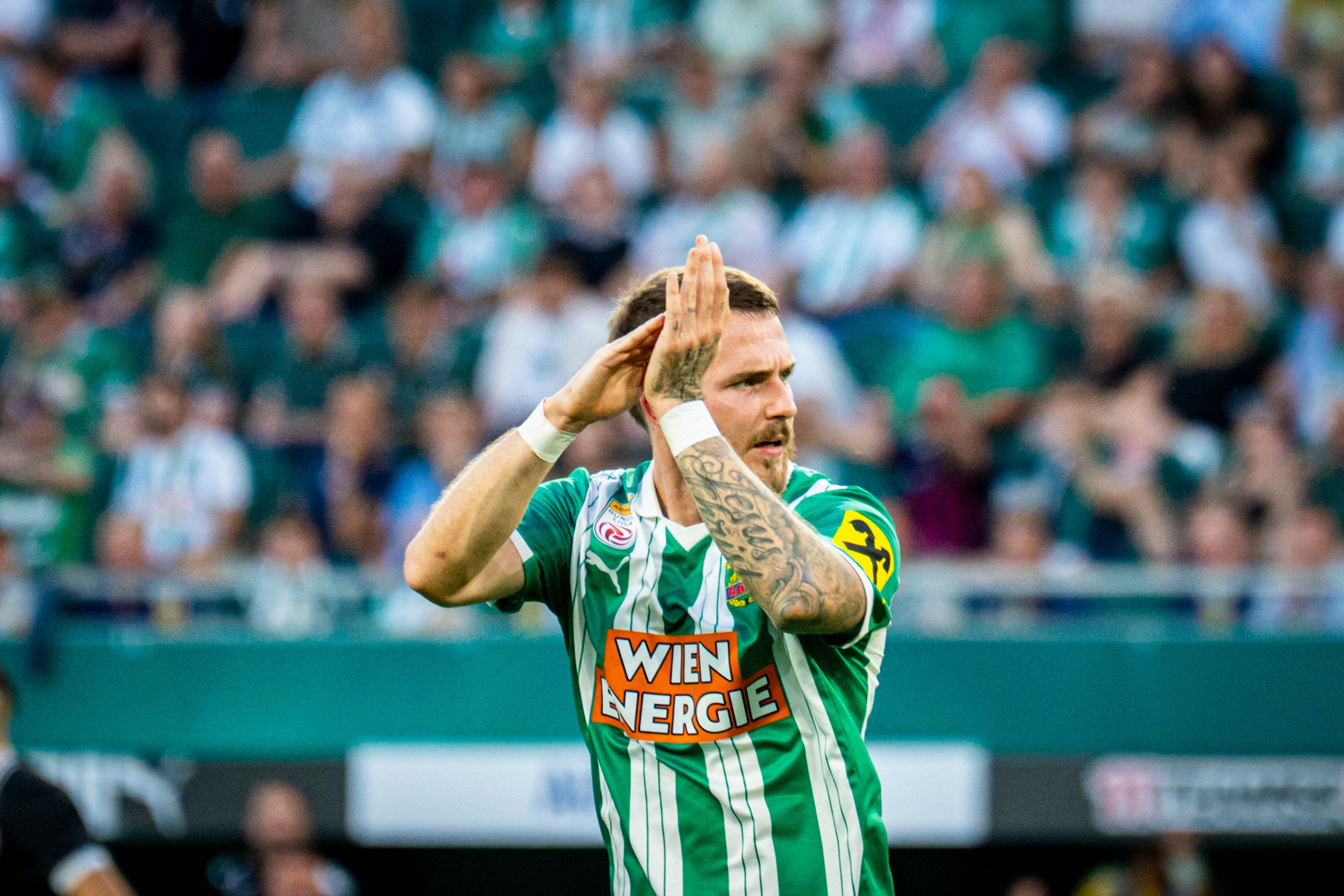 Jannes Horn ist bei Rapid als Linksverteidiger gesetzt.