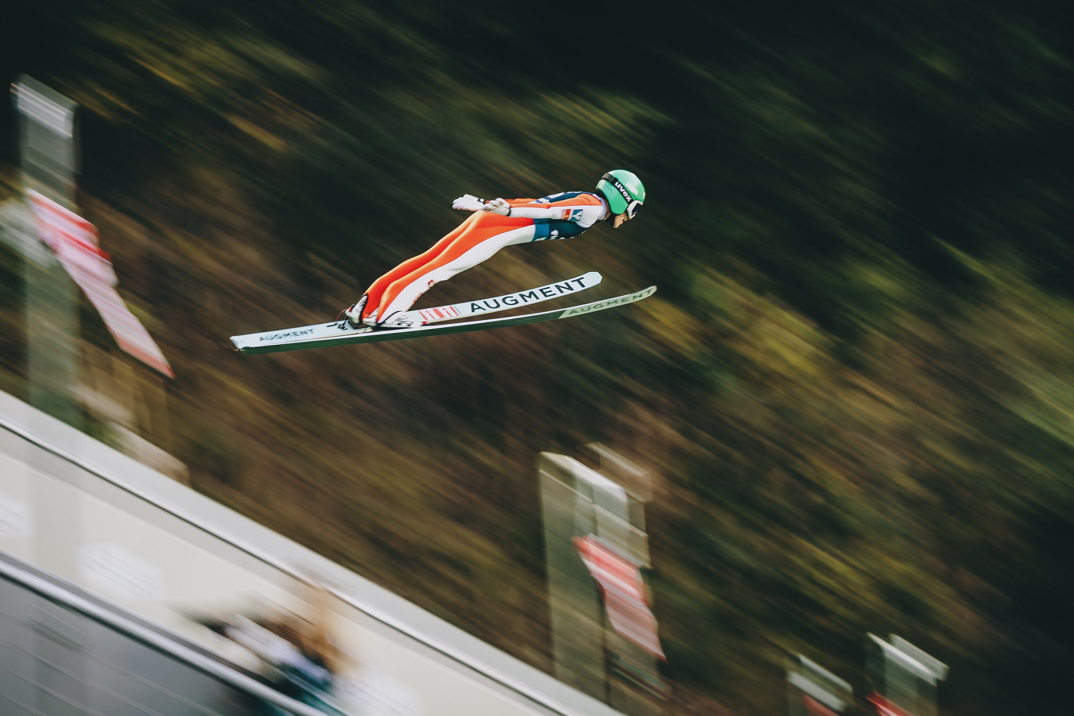 Österreichs beste Springerin, Eva Pinkelnig.