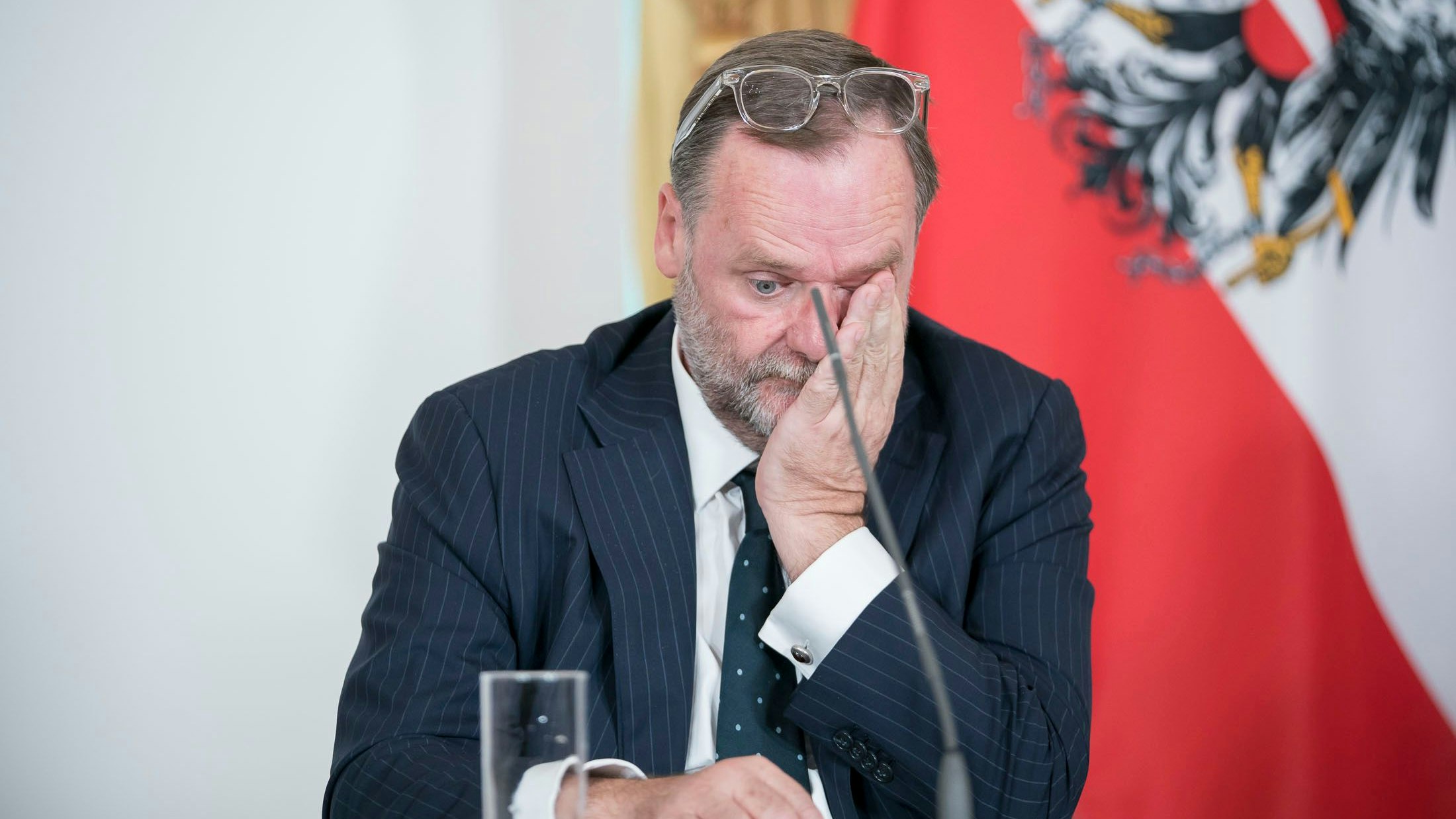 Archivaufnahme von Sepp Schellhorn, aber seine Laune hat sich nicht gebessert