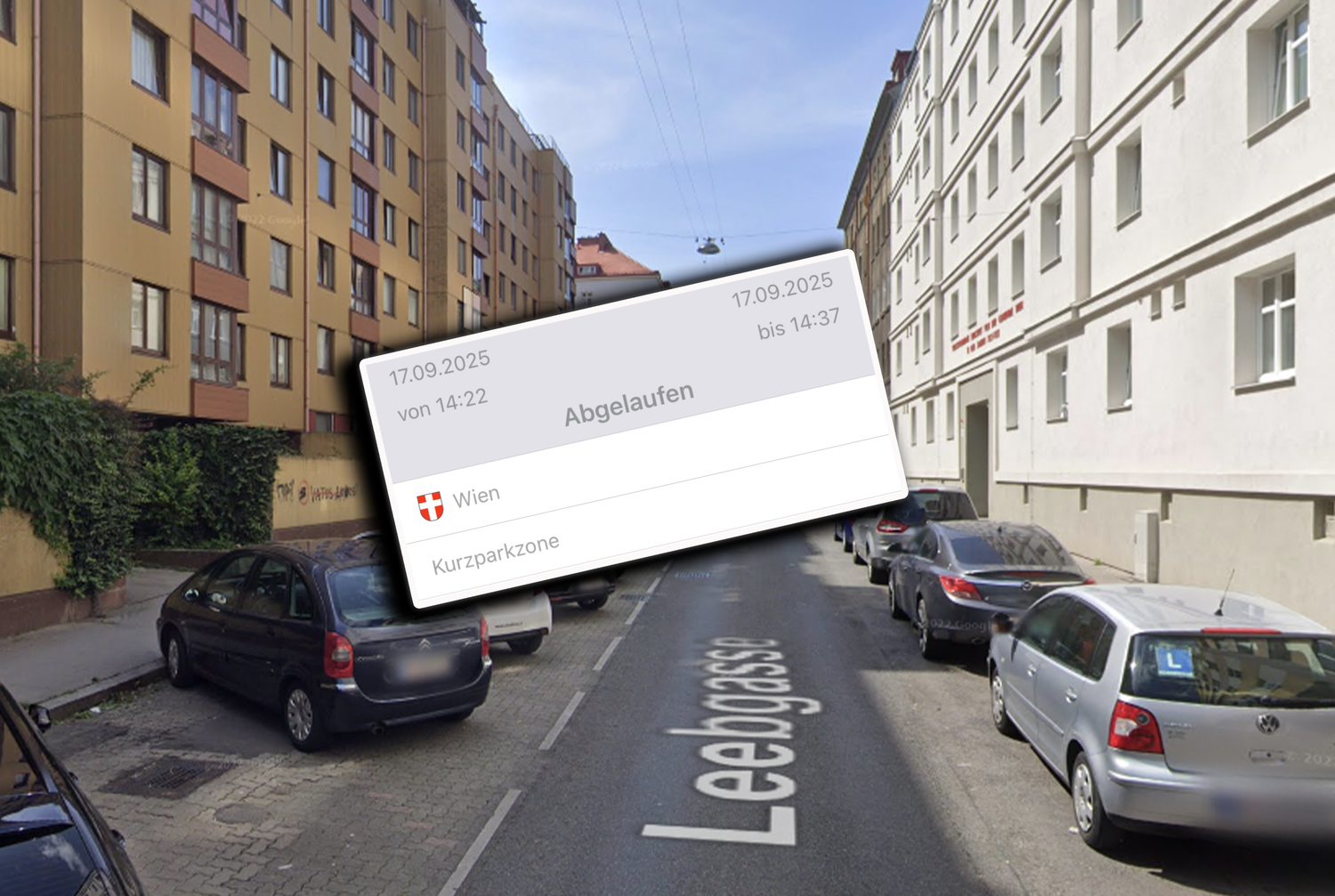 Trotz gültigem Parkschein kassierte die Wienerin (24) eine Strafe.