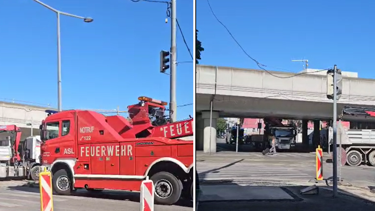 Dieser LKW sorgte für einen Feuerwehreinsatz am Freitag.