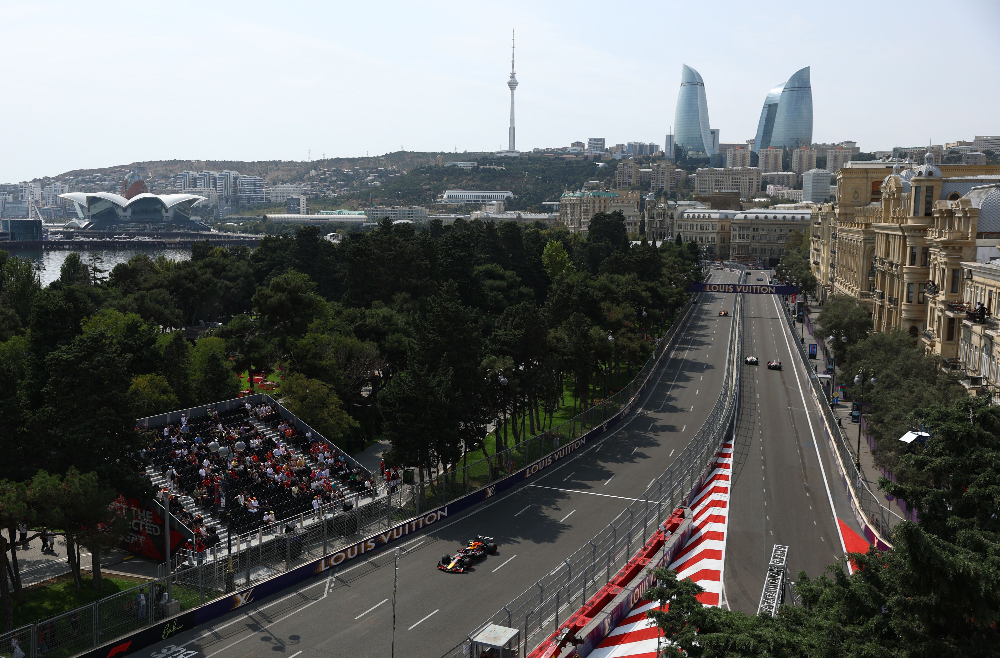Red-Bull-Ass Yuki Tsunoda in Baku. 