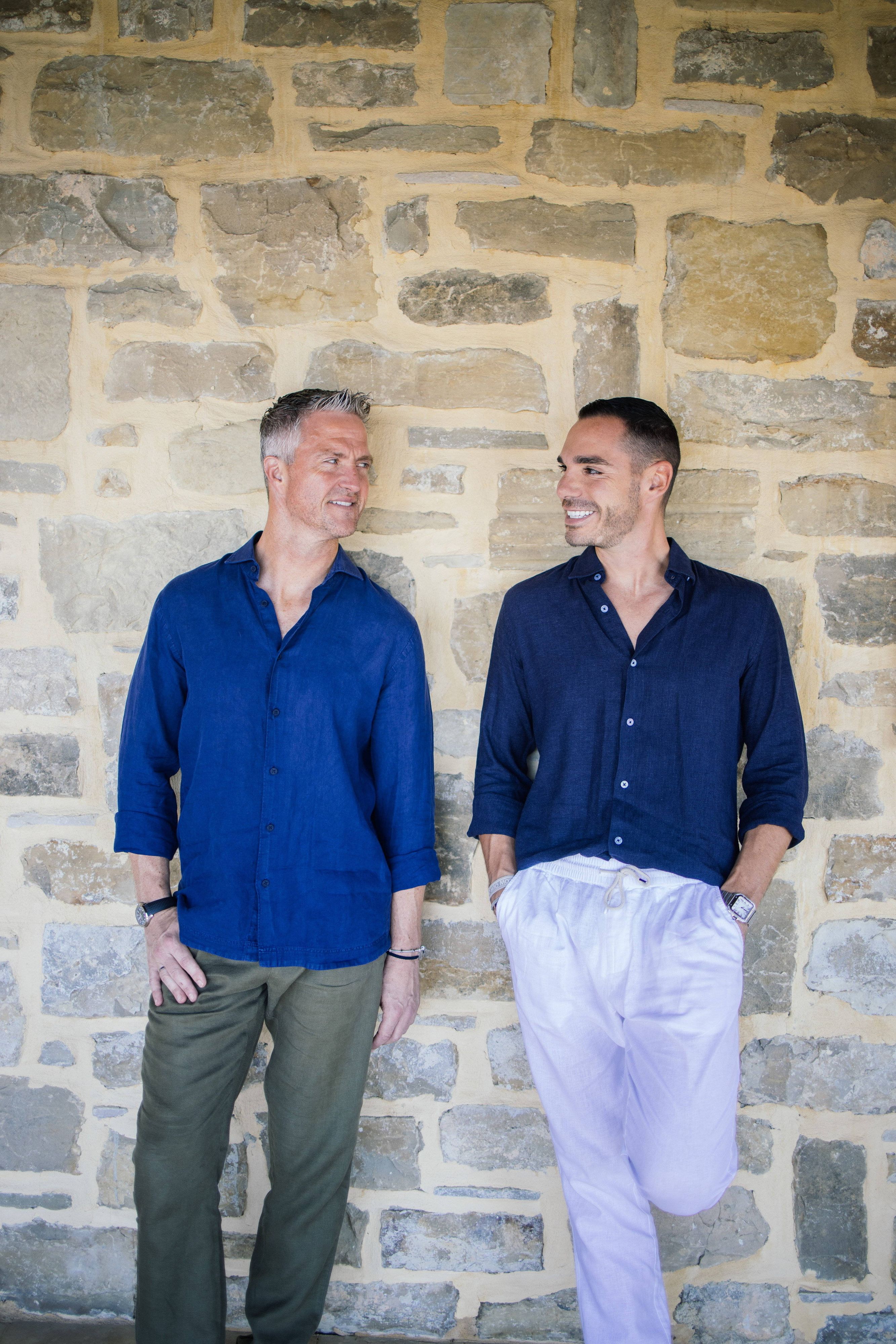 Ralf Schumacher und sein Lebensgefährte Etienne Bousquet-Cassagne.