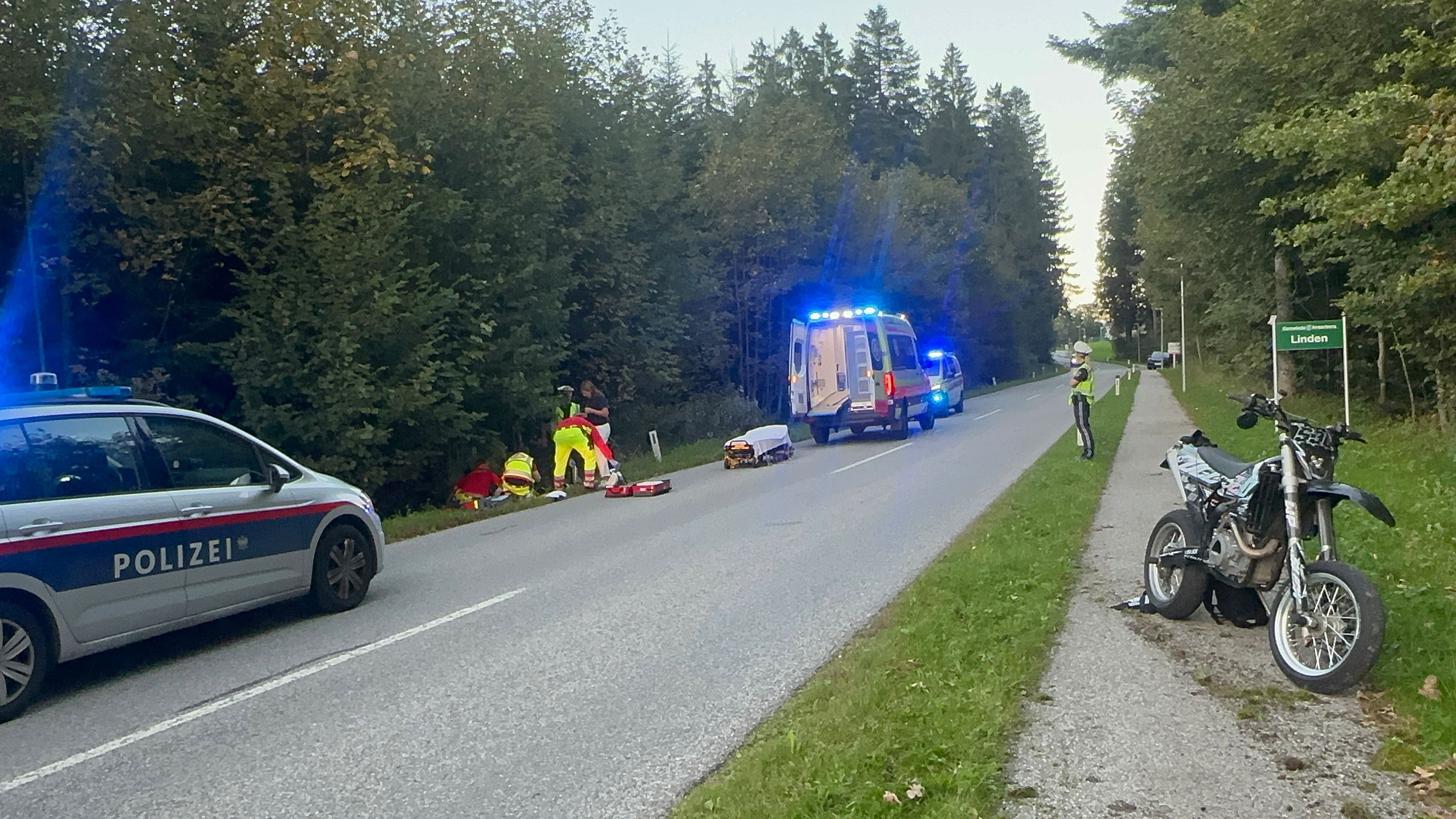 Der Verkehrsunfall passierte am Donnerstag in Angerberg.