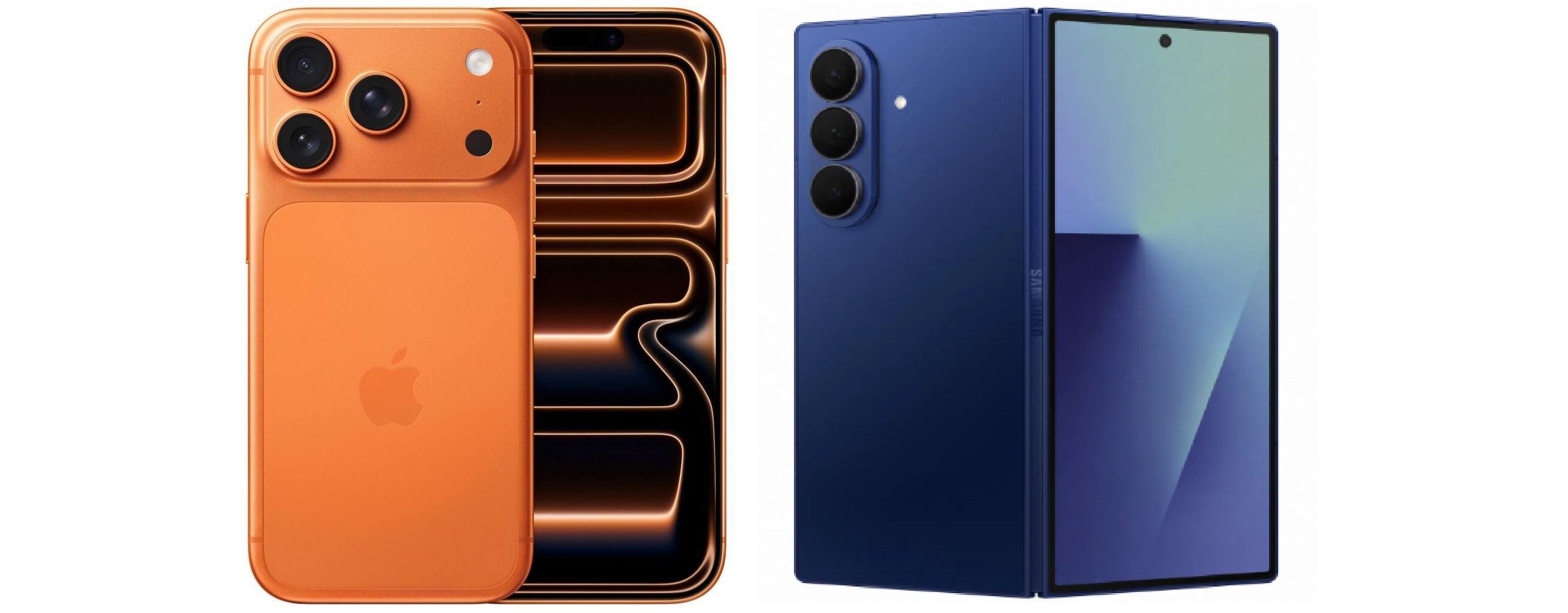 Das Duell der Giganten: Das Apple iPhone 17 Pro Max tritt gegen das Samsung Galaxy Z Fold7 an.