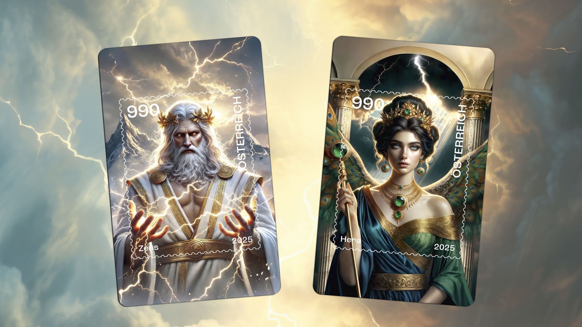 Göttinnen und Götter auf der Blockchain: Die neuen Crypto stamps erobern den Olymp.