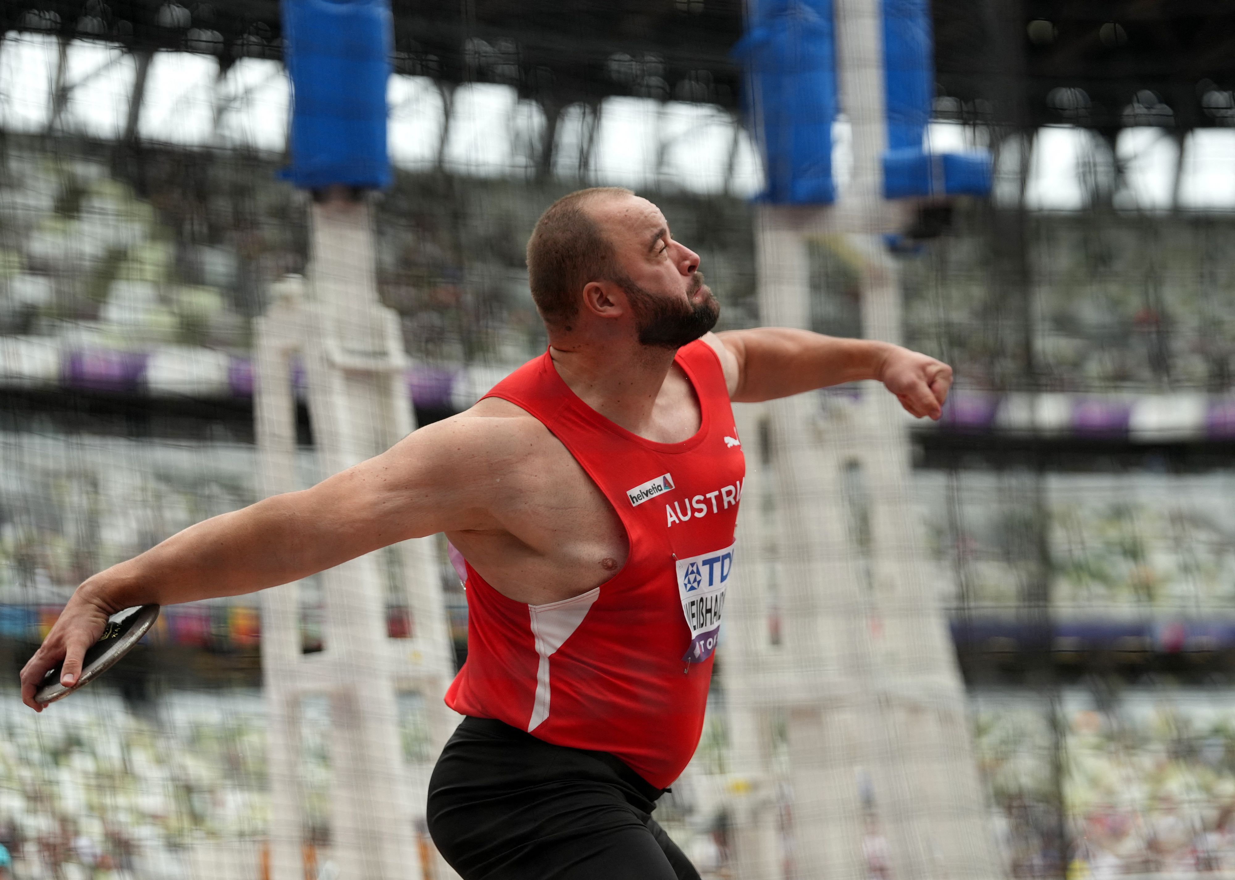 Österreichs Diskus-Star Lukas Weißhaidinger. 
