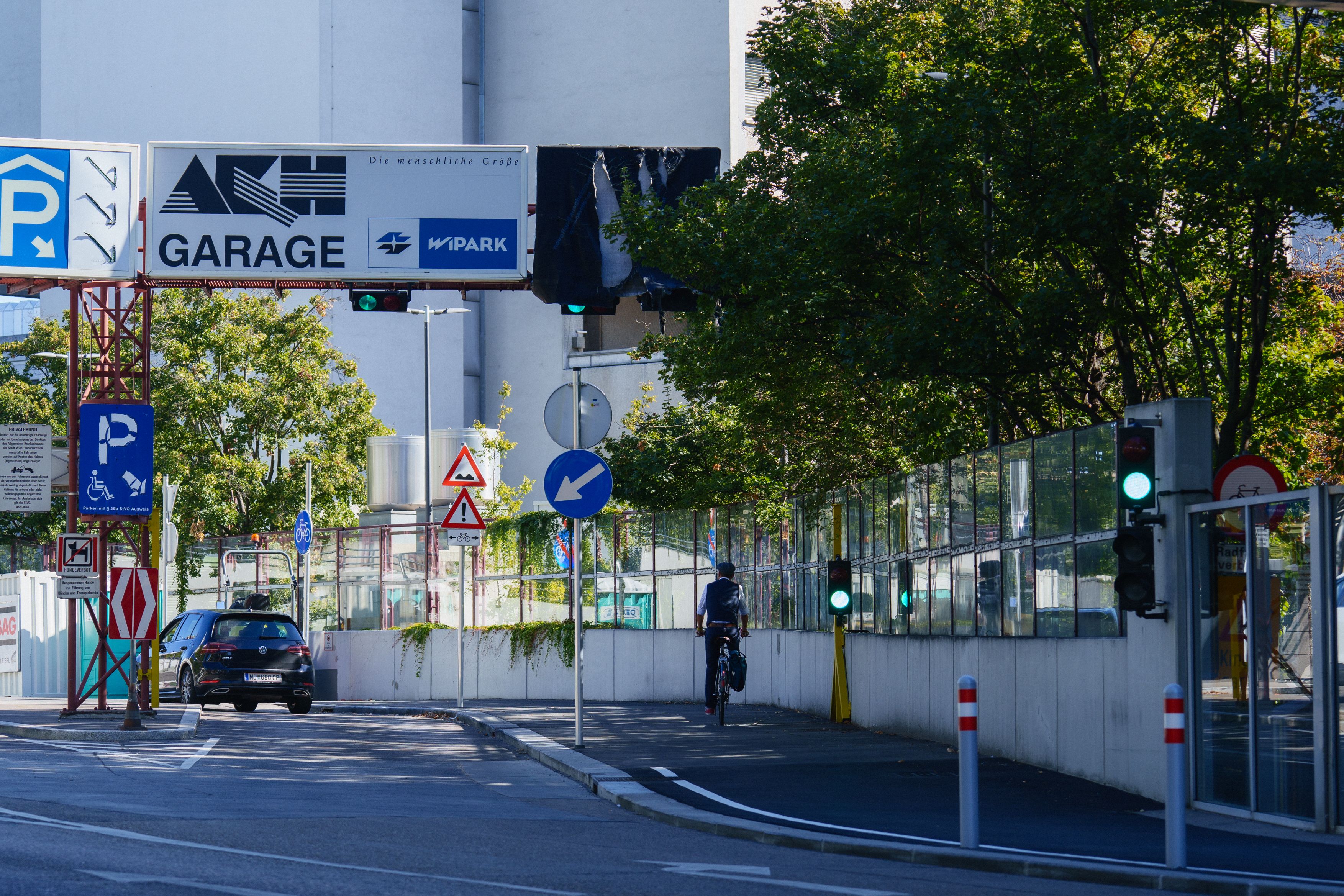 Der neue Radweg verbindet das AKH mit dem Gürtel.