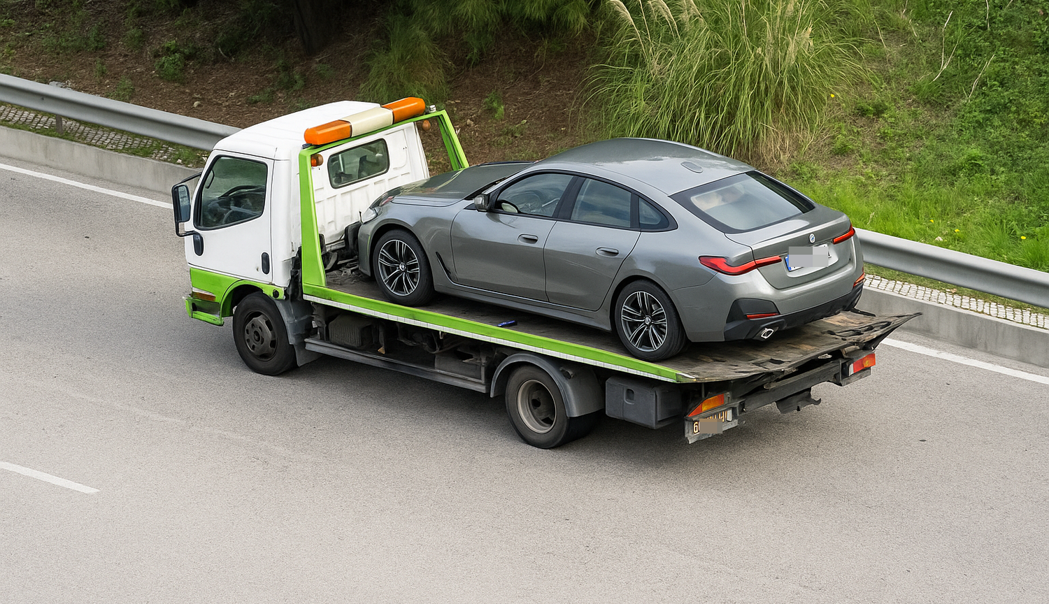 Der BMW der jungen Frau wurde von der Polizei beschlagnahmt.
