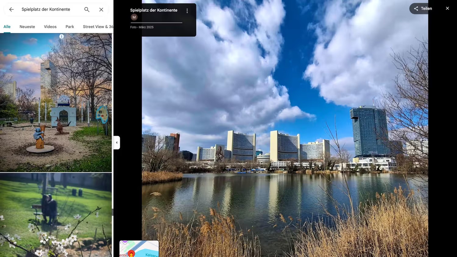 Der Fotobeweis: Die Taj-Mahal-Nachbildung befindet sich auf dem Spielplatz der Kontinente in Wien.
