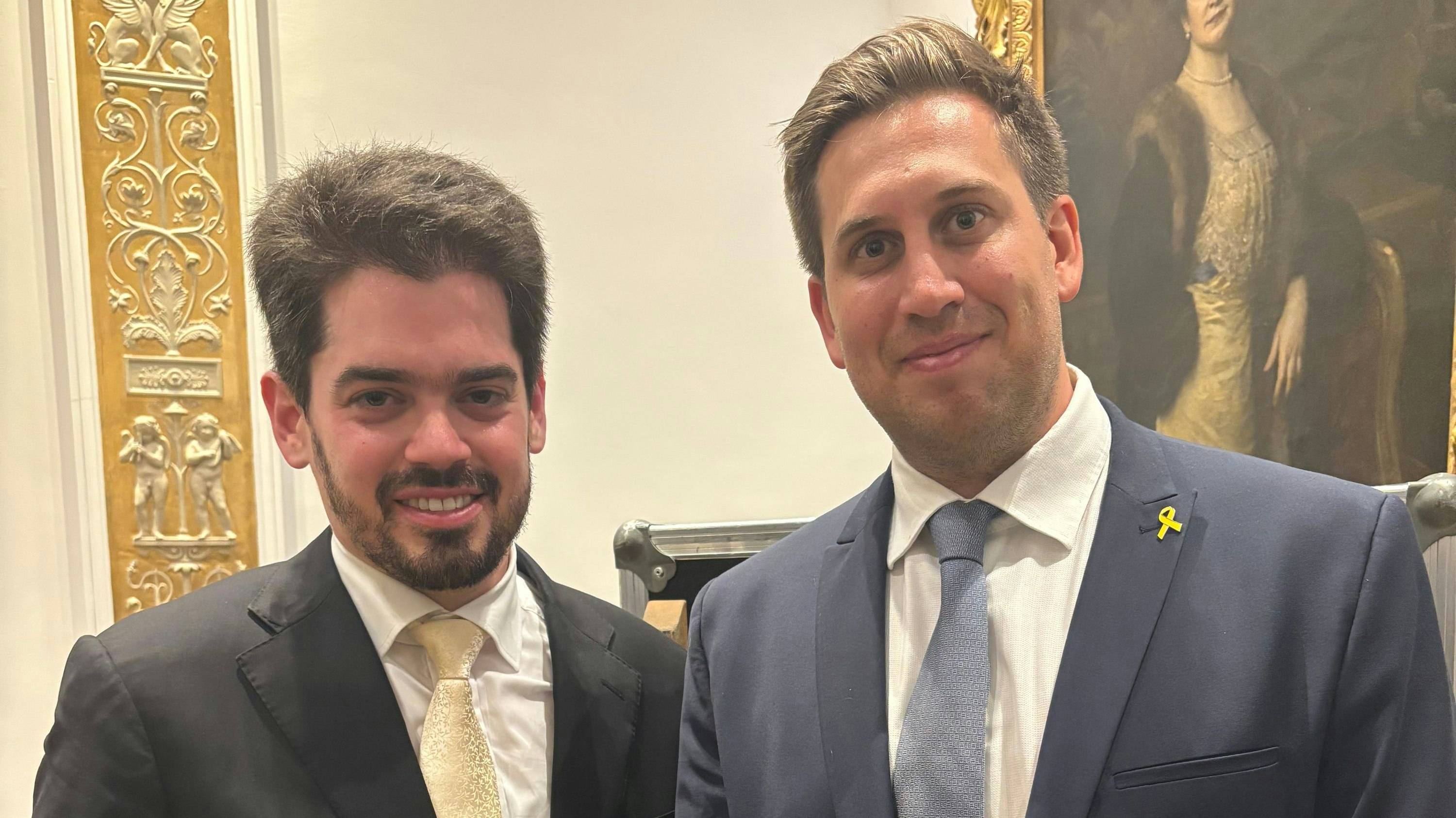 Dirigent Shani mit Staatssekretär Pröll.