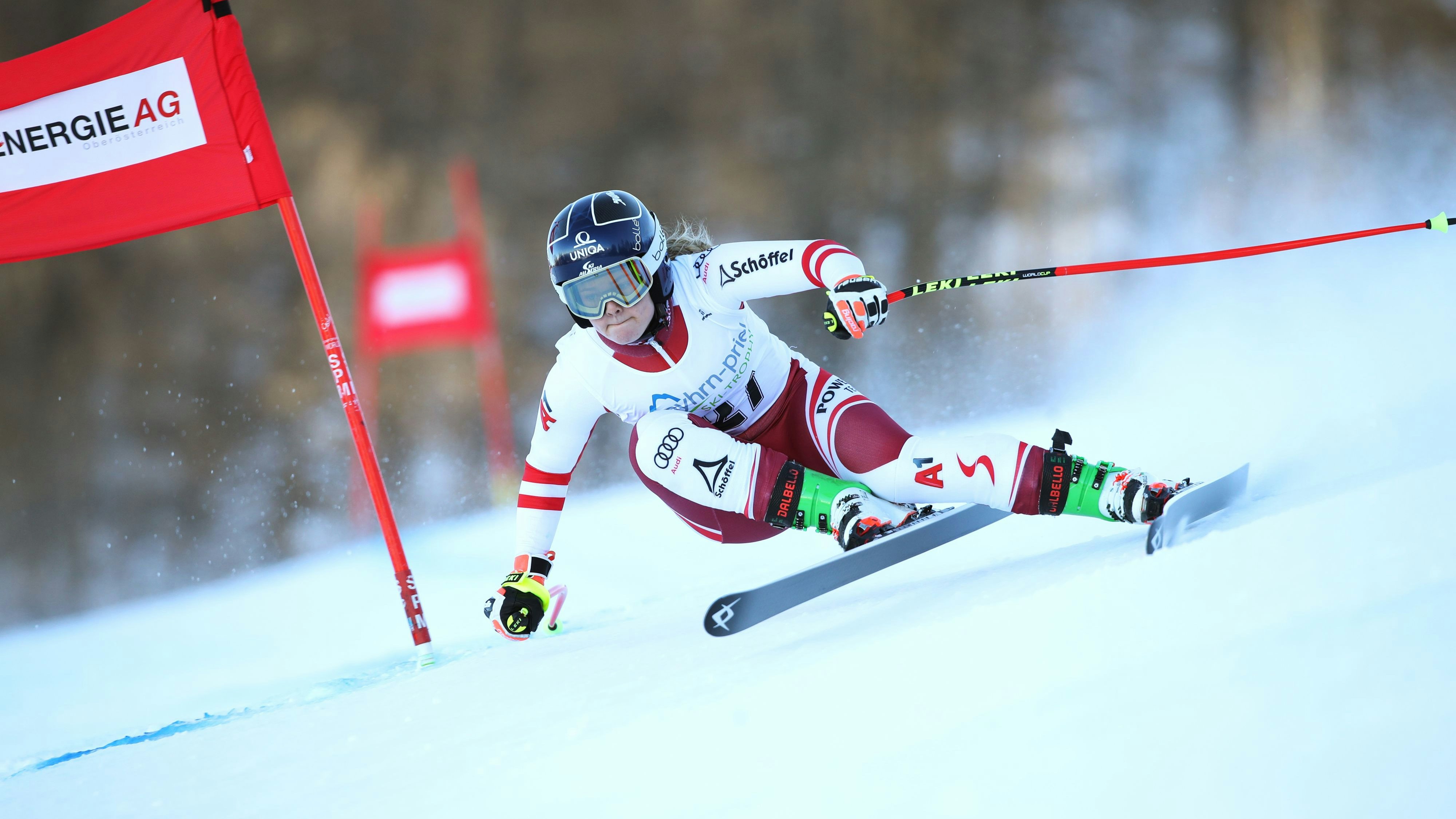 HINTERSTODER,AUSTRIA,19.JAN.22 - ALPINE SKIING - Austrian Junior Championships, downhill, ladies. Image shows Teresa Gruener (AUT). Photo: GEPA pictures/ Mathias Mandl