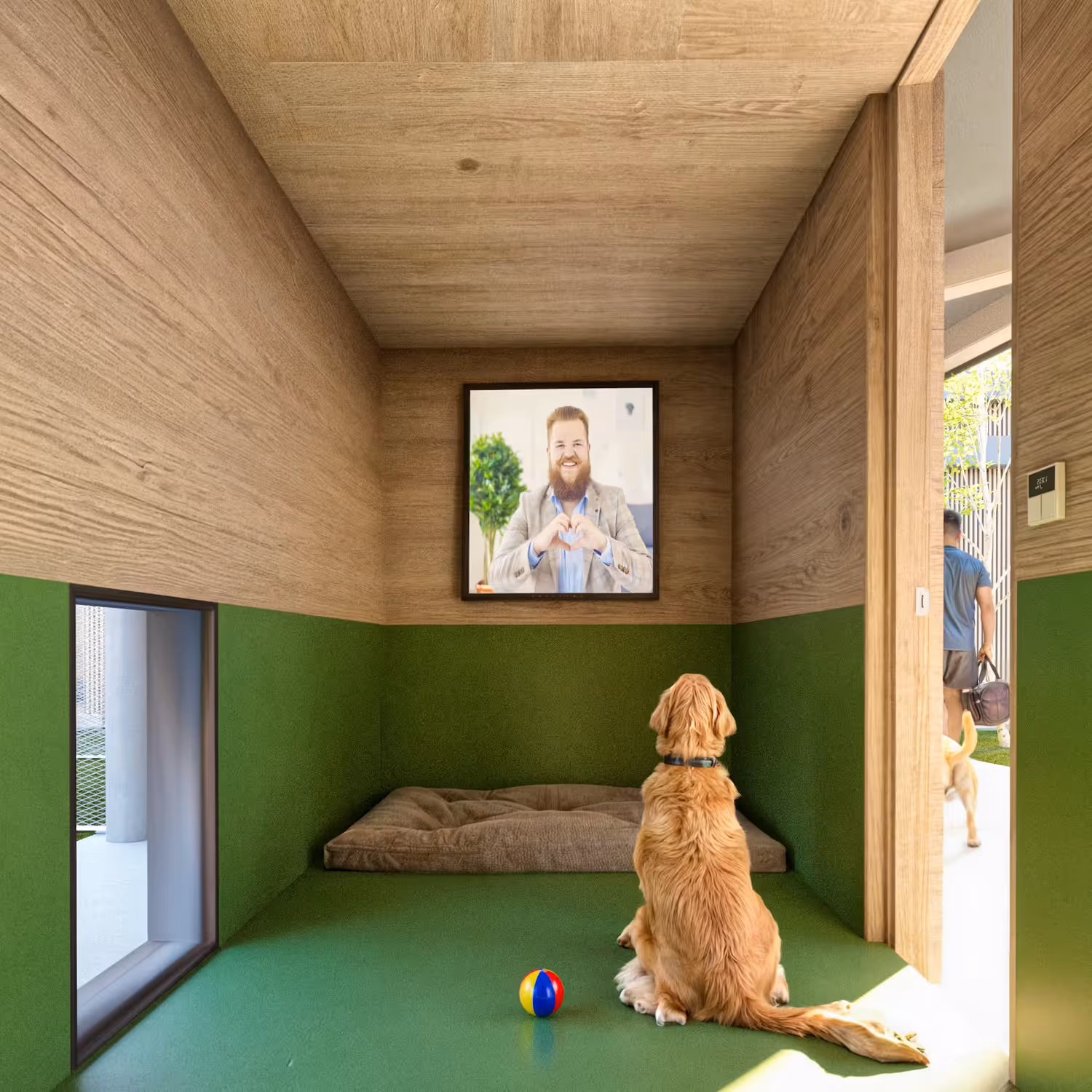 Die Halter können sich über eine Webcam über das Wohl ihrer Hunde informieren.