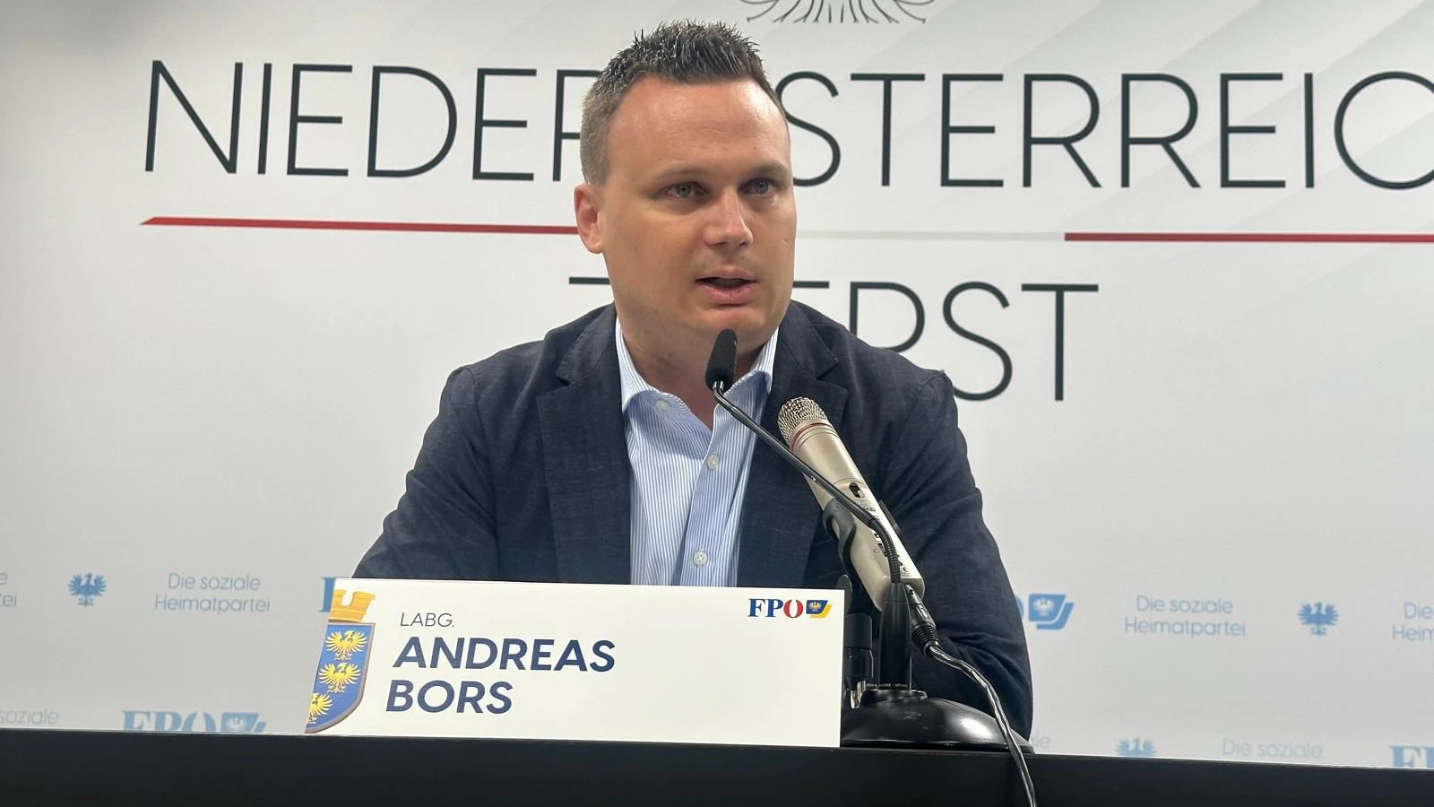 FPÖ Niederösterreich Sicherheits- und Asylsprecher, LAbg. und Landesparteisekretär Andreas Bors