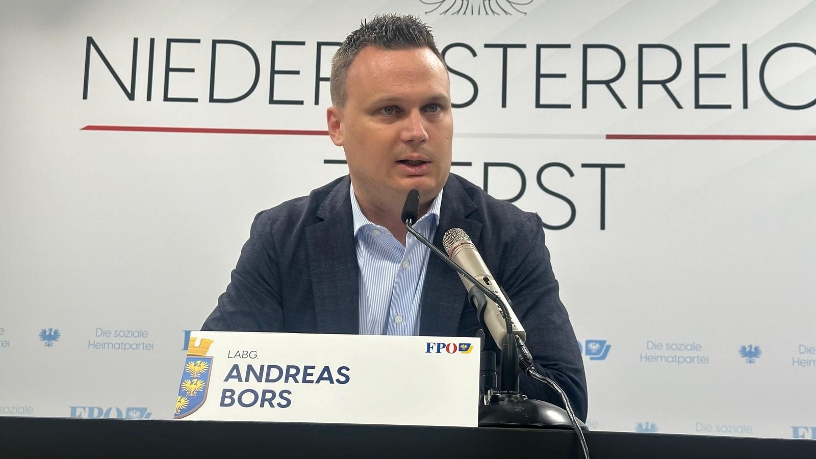 FPÖ Niederösterreich-Landtagsabgeordneter und Stadtrat Andreas Bors