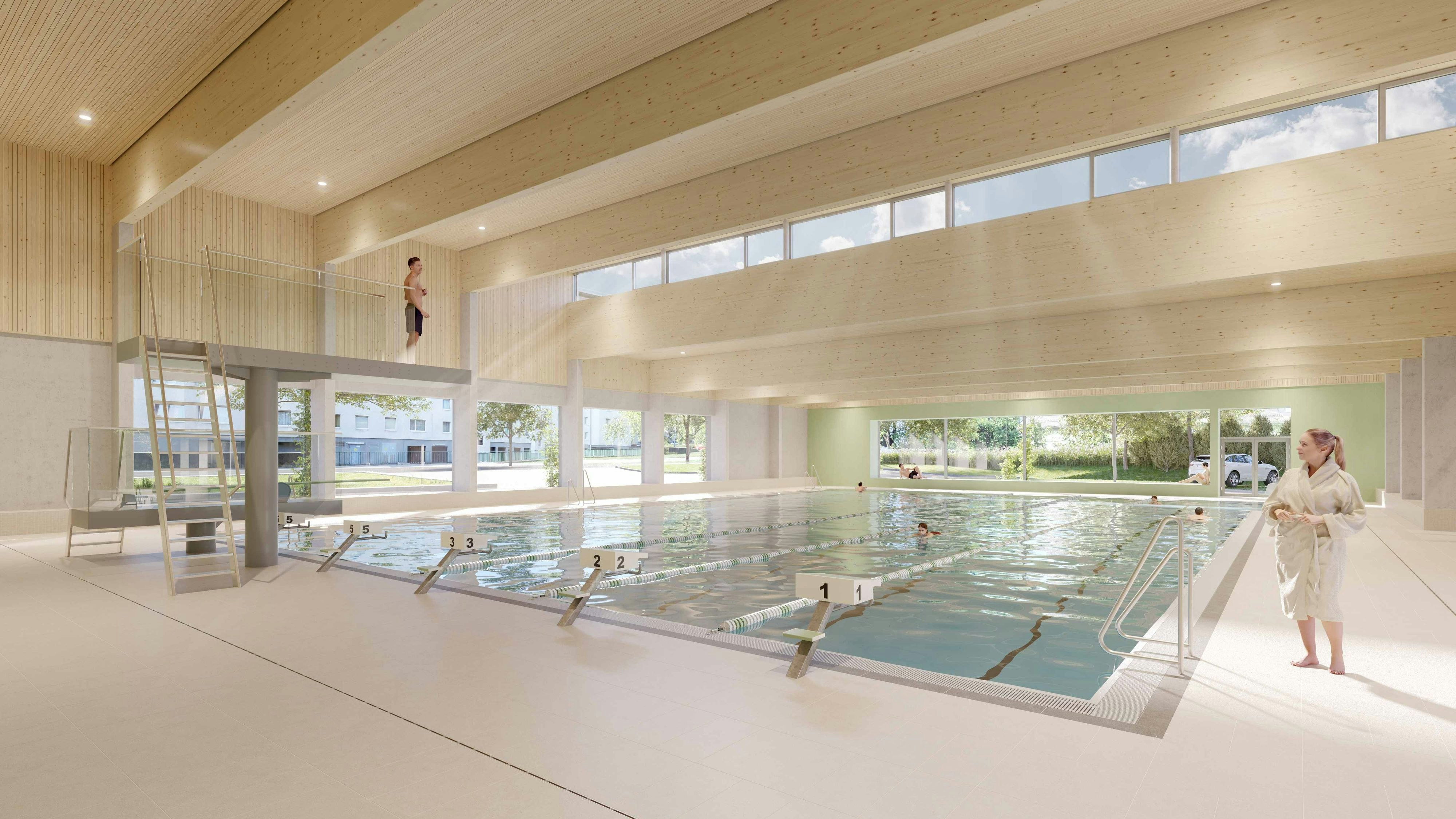 Heute.at - Neue Schwimmhalle im Höpflerbad setzt auf Klimaschutz