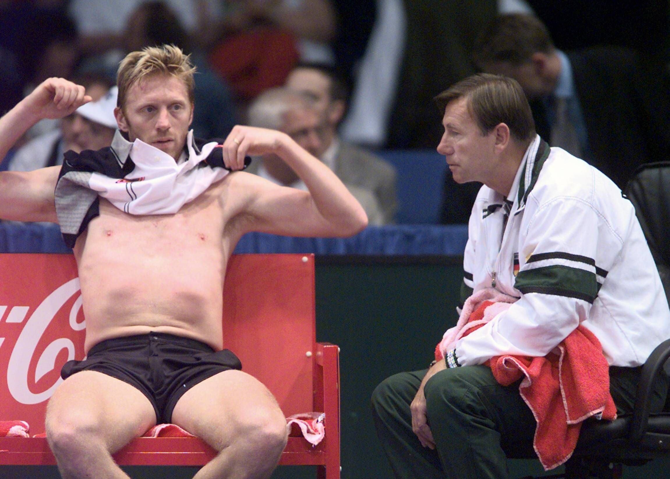Niki Pilic mit Schützling Boris Becker