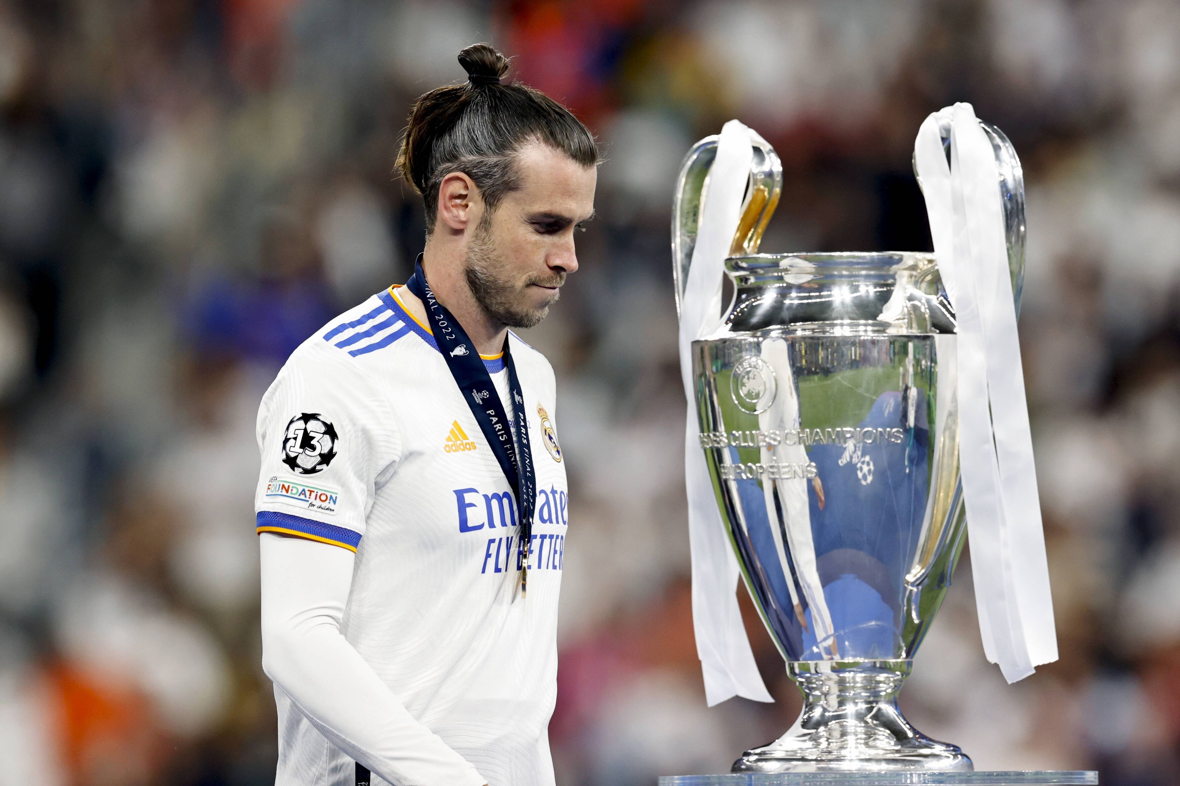 Gareth Bale nach dem gewonnenen CL-Finale 2022. 