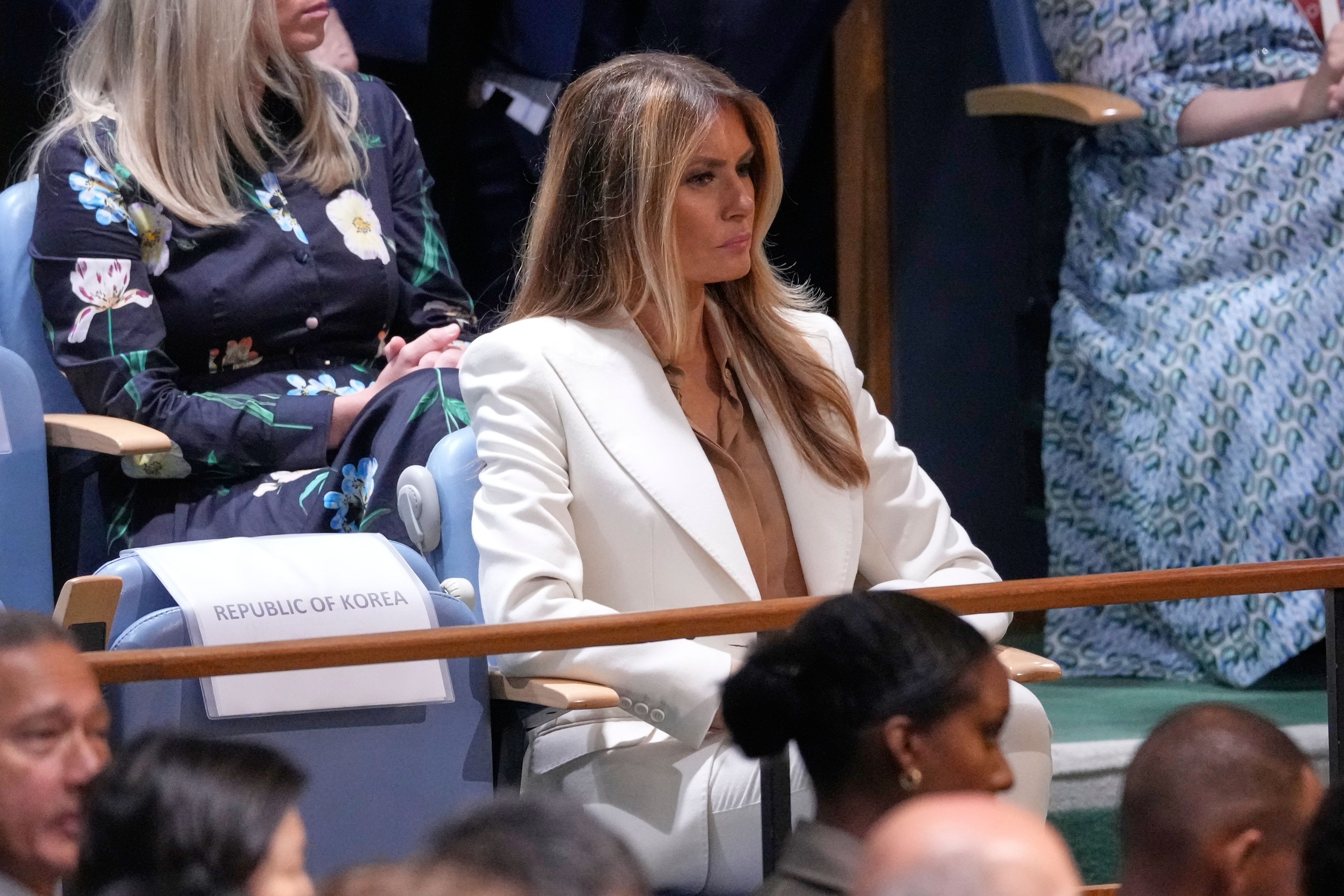 Seine Ehefrau Melania hörte sich die Botschaften des US-Präsidenten an. (Archivfoto)