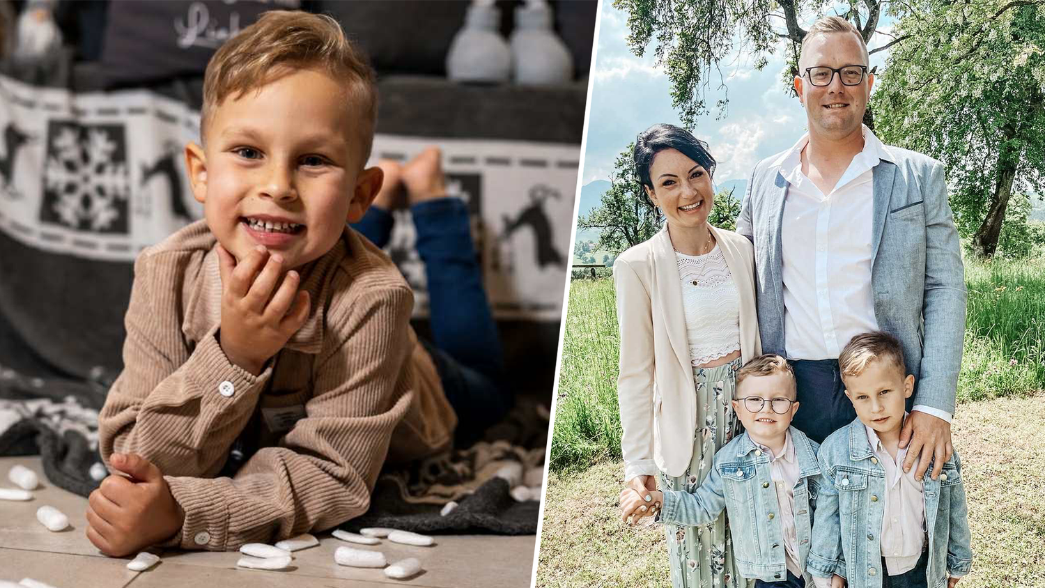 Der siebenjährige Jakob (links) braucht dringend eine Stammzellenspende – seine Familie will mit einer Aktion seinen genetischen Zwilling finden.