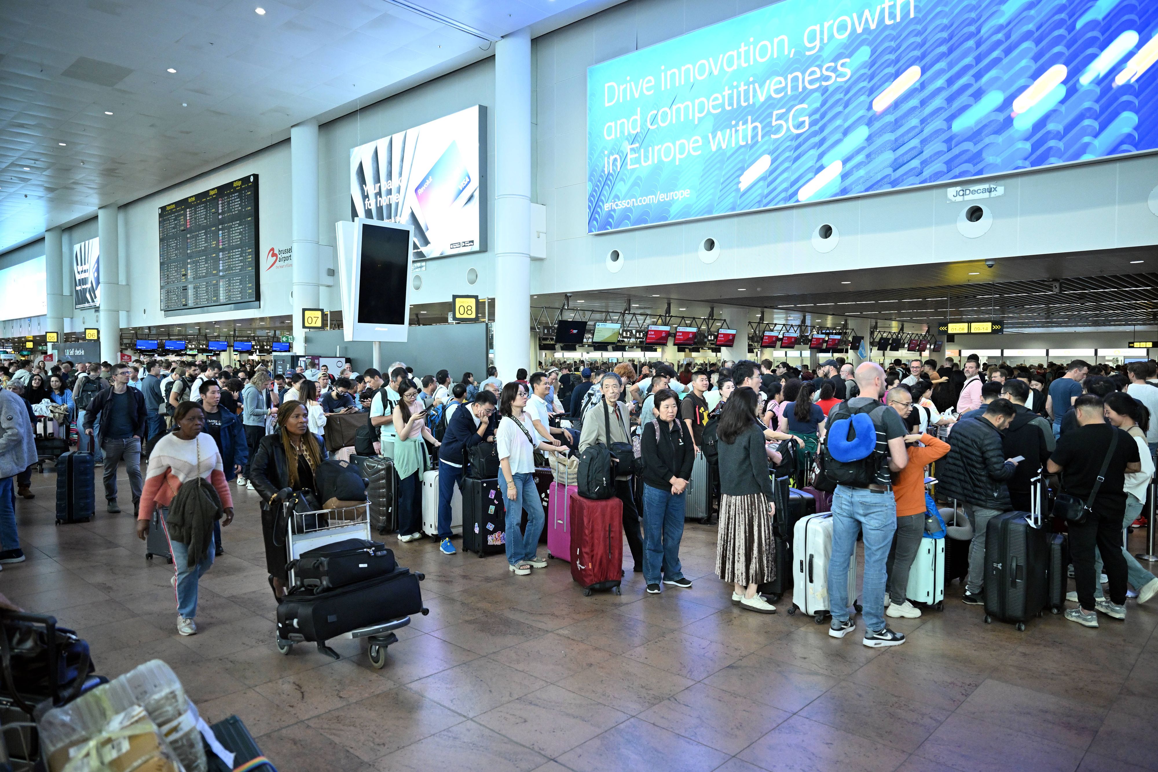 Mehrere Flüge mussten durch den Cyberangriff gestrichen werden.